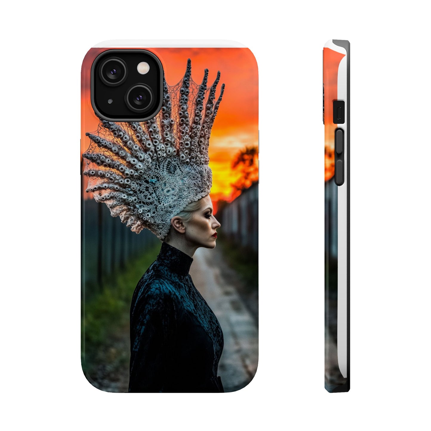 Sunset Goddess" Magnetic Wireless Charging iPhone Case by Moxie Jay