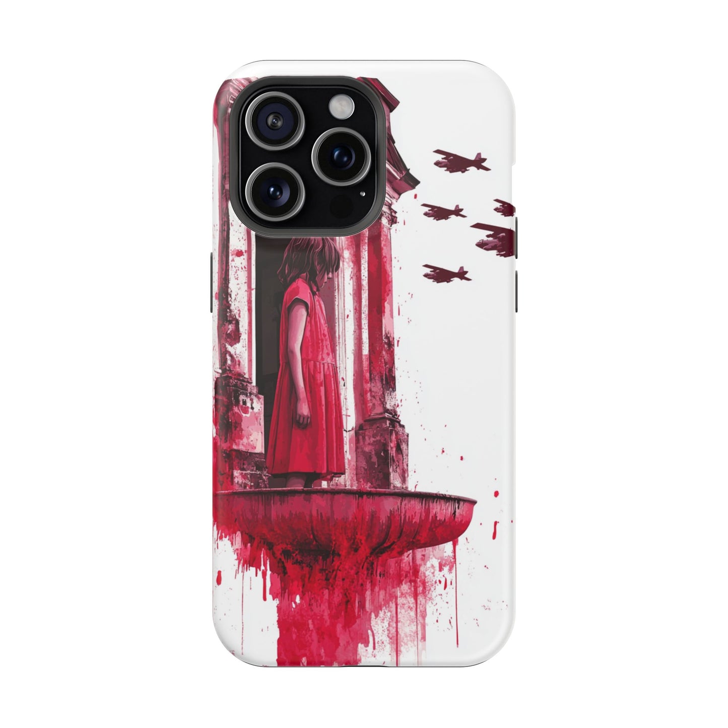 Luxurious MagSafe® Compatible iPhone Case - "Resilience in Ruins" by Moxie-Jay