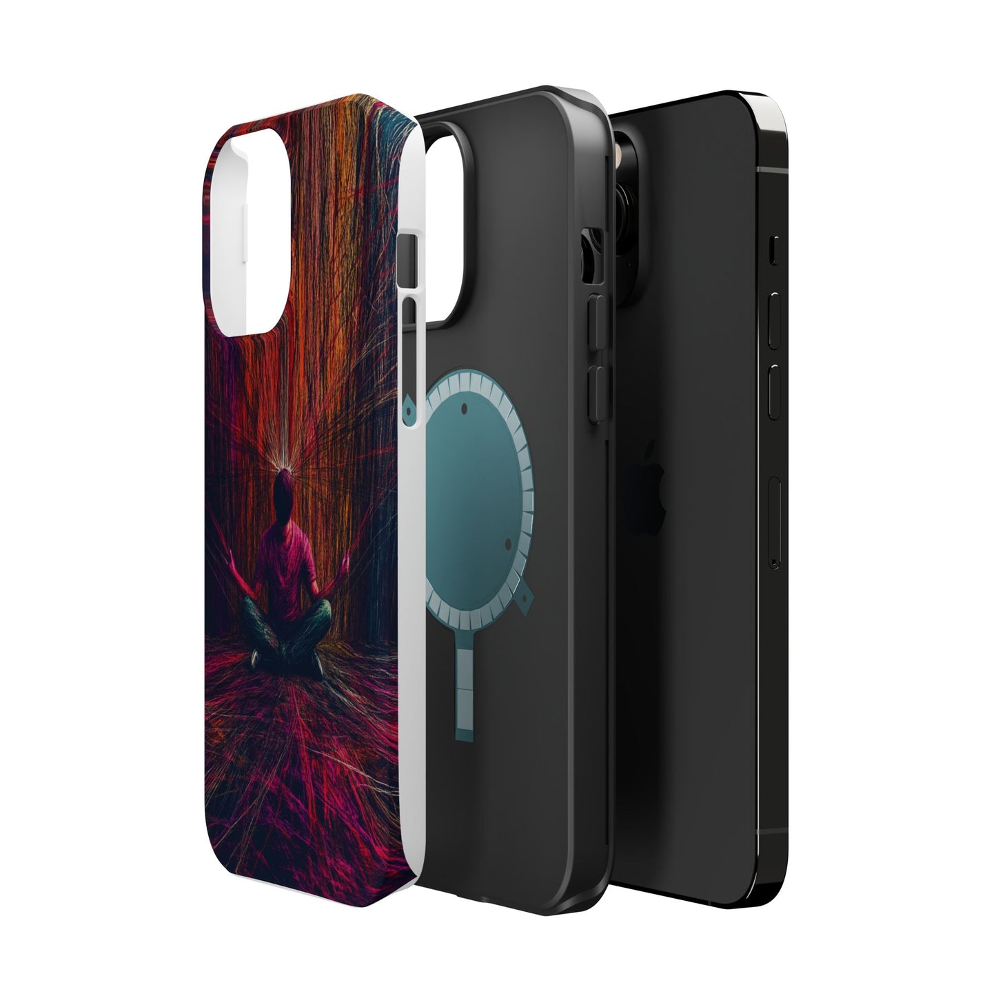 Luxurious Magnetic Wireless Charging Tough iPhone Case - "Transcendence" by Moxie-Jay
