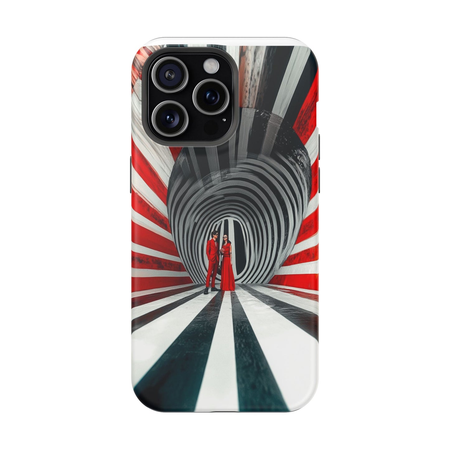 Cosmic Vortex" Luxury Magnetic Wireless Charging iPhone Case by Moxie Jay