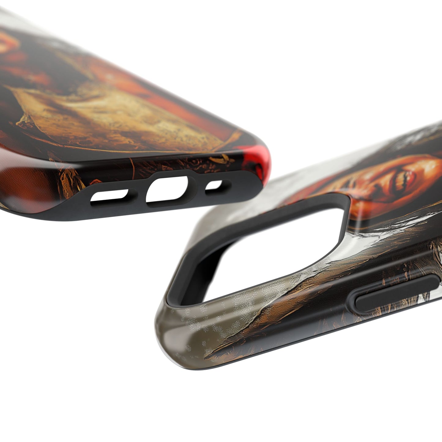 Luxurious Magnetic Wireless Charging Tough iPhone Case - Native Heritage Art by Moxie-Jay