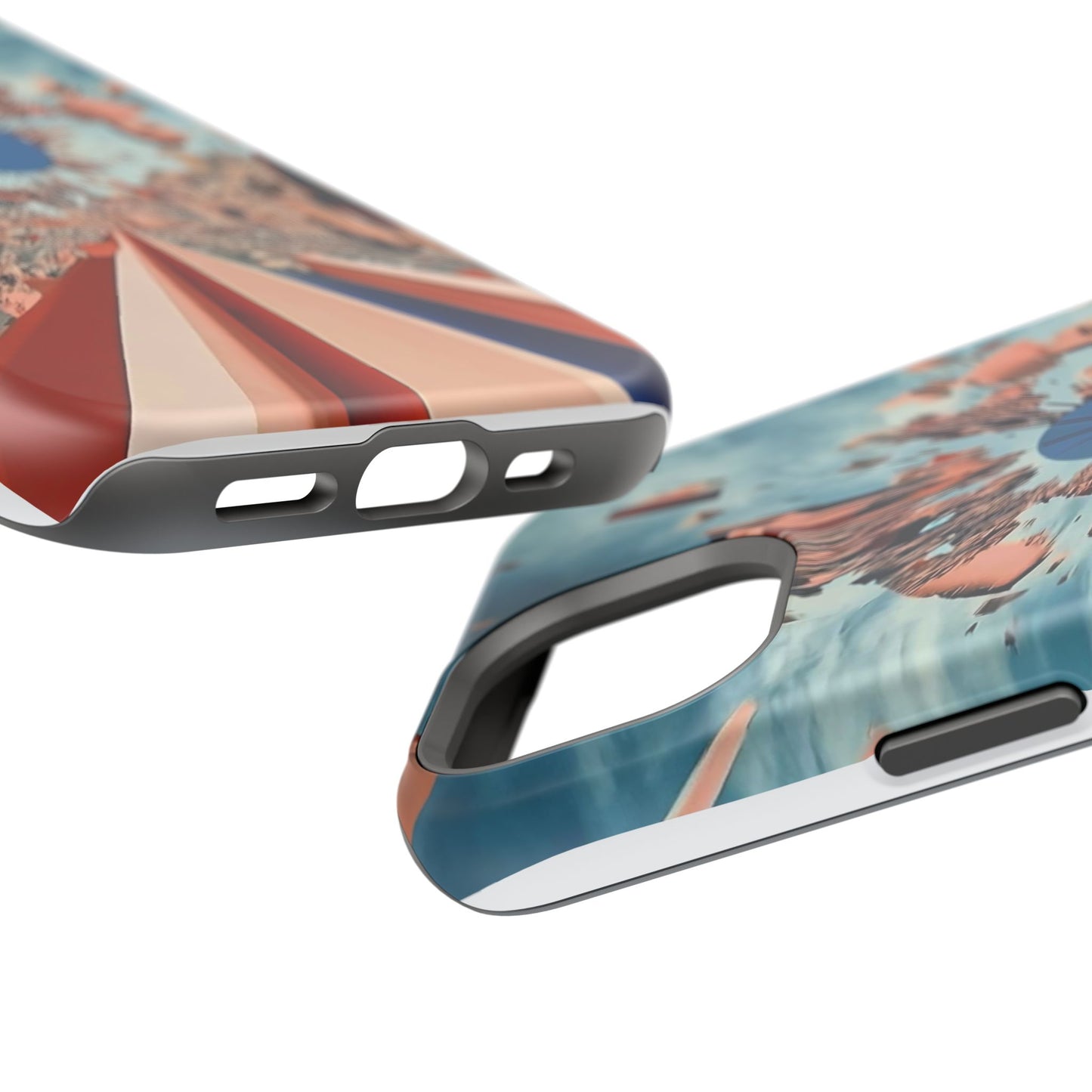 Phone Case with 'World at 10000 MPH' Art by Moxie Jay