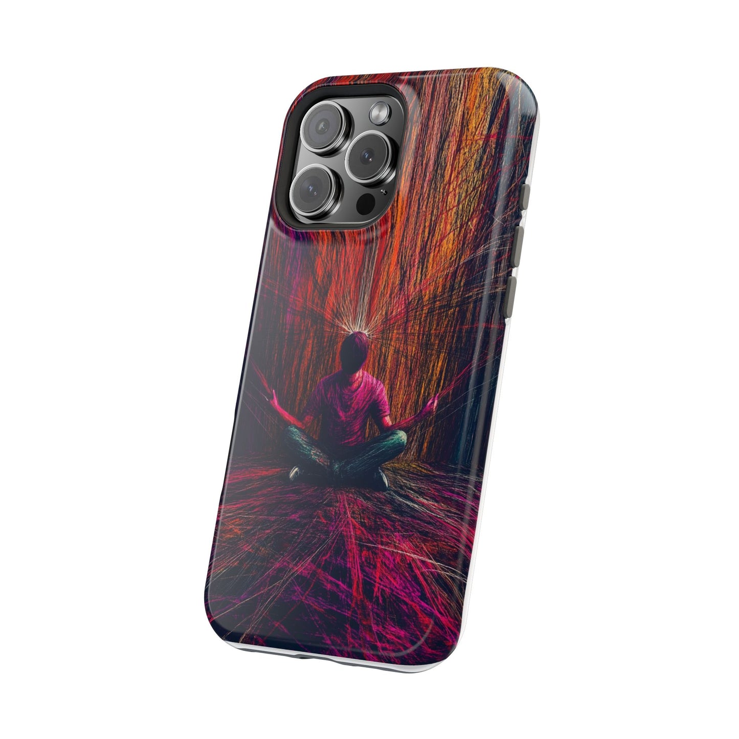 Luxurious Magnetic Wireless Charging Tough iPhone Case - "Transcendence" by Moxie-Jay