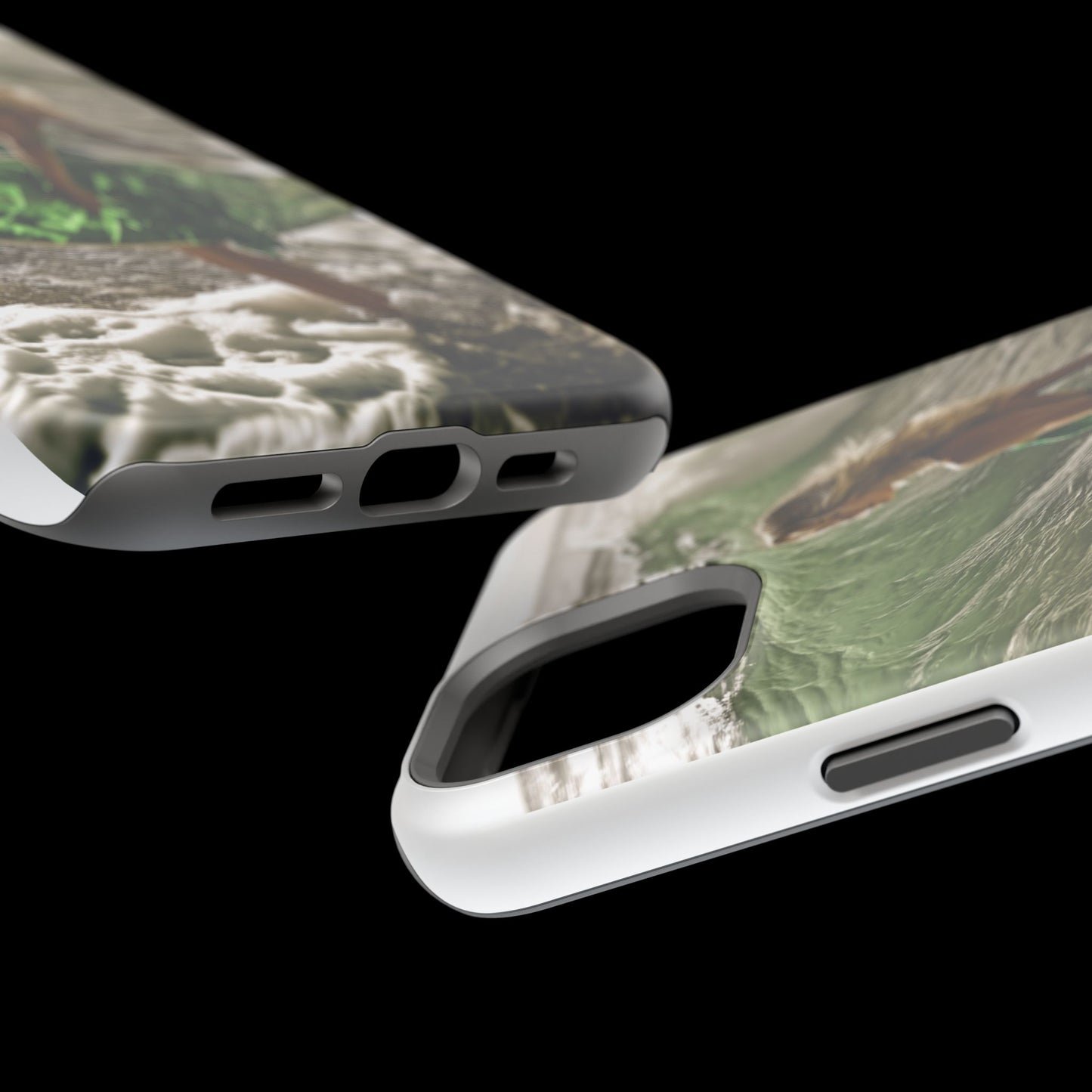 Surf's Up Chic" Luxury Magnetic Wireless Charging iPhone Case by Moxie Jay