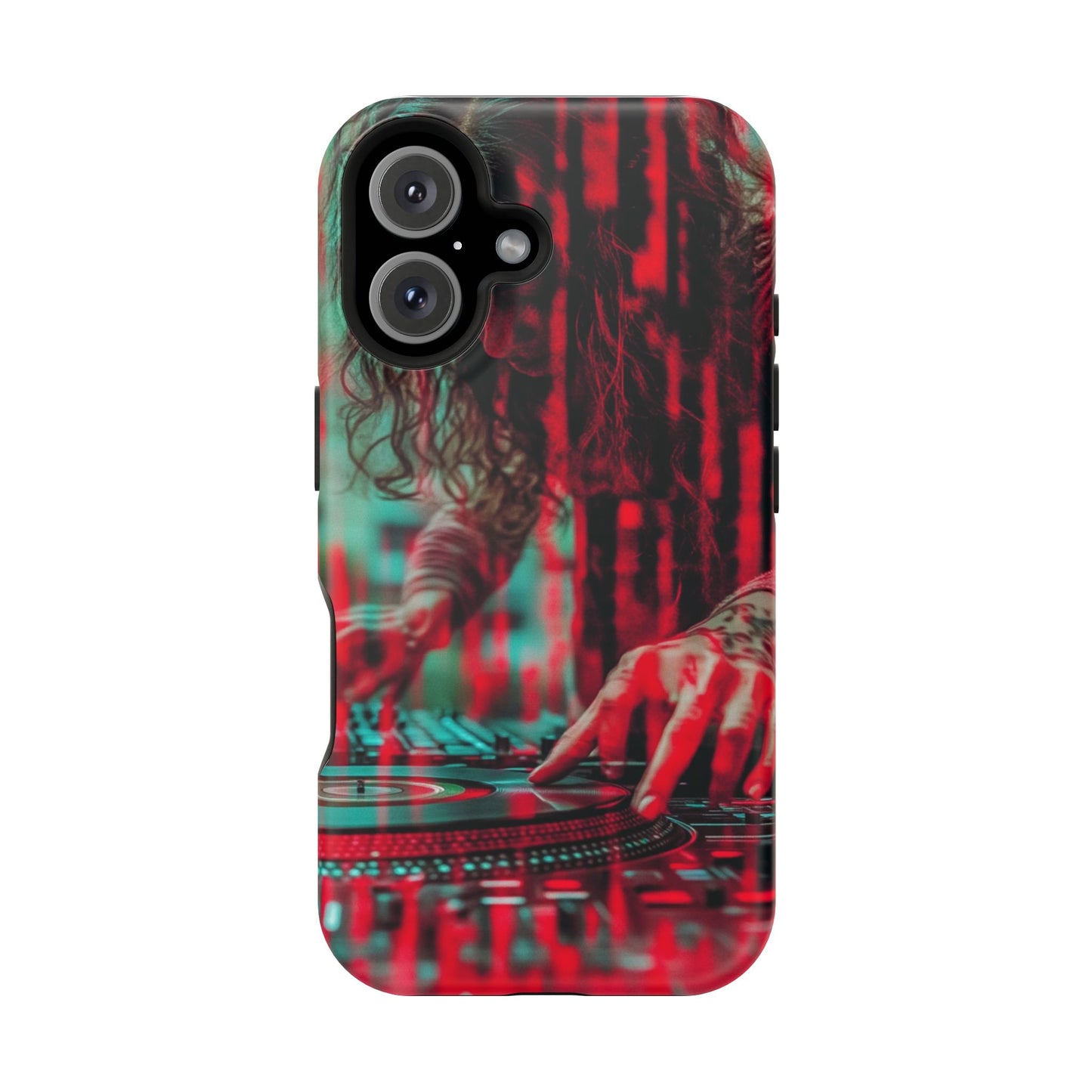 "Vinyl Virtuoso" Luxury Magnetic Wireless Charging iPhone Case by Moxie Jay