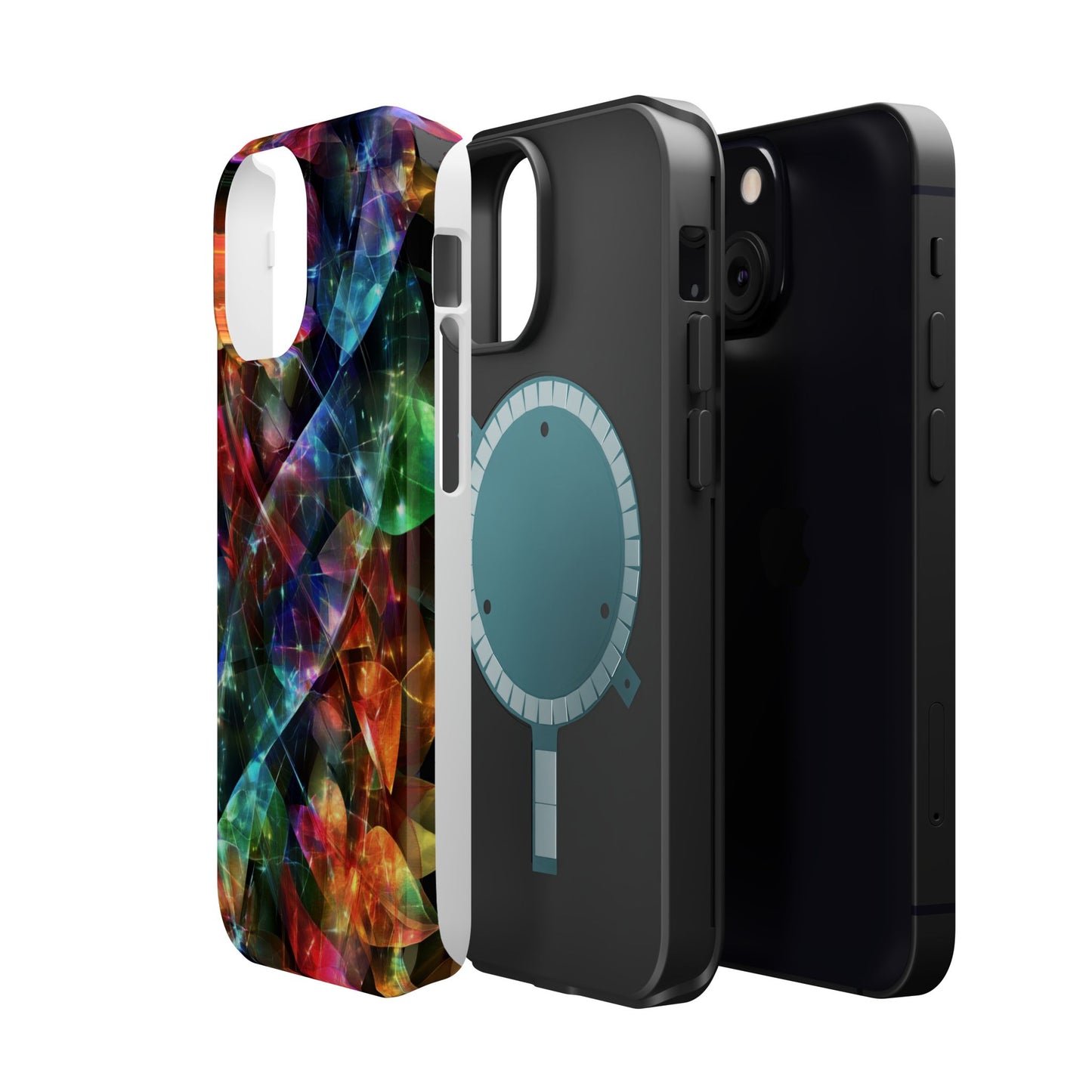 iPhone Case with Neon Colors Art by Moxie-Jay