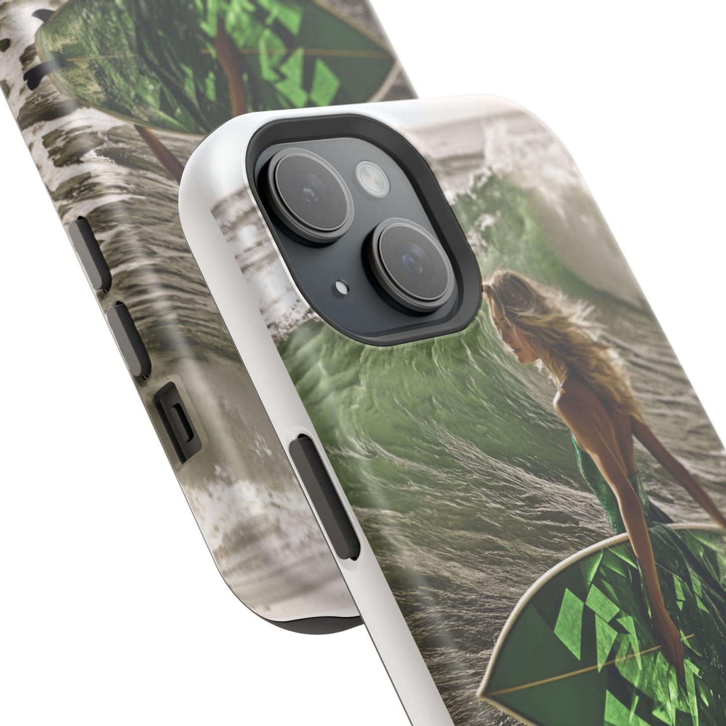Surf's Up Chic" Luxury Magnetic Wireless Charging iPhone Case by Moxie Jay