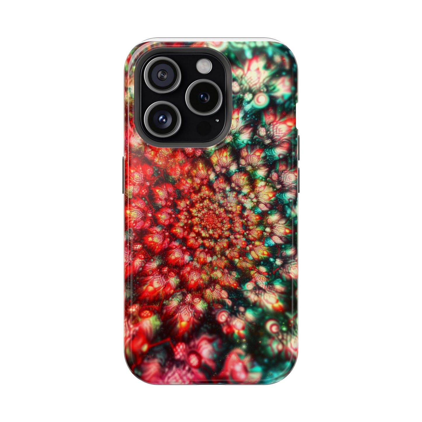 Luxurious Magnetic Wireless Charging Tough iPhone Case - "Psychedelic Dreams" by Moxie-Jay