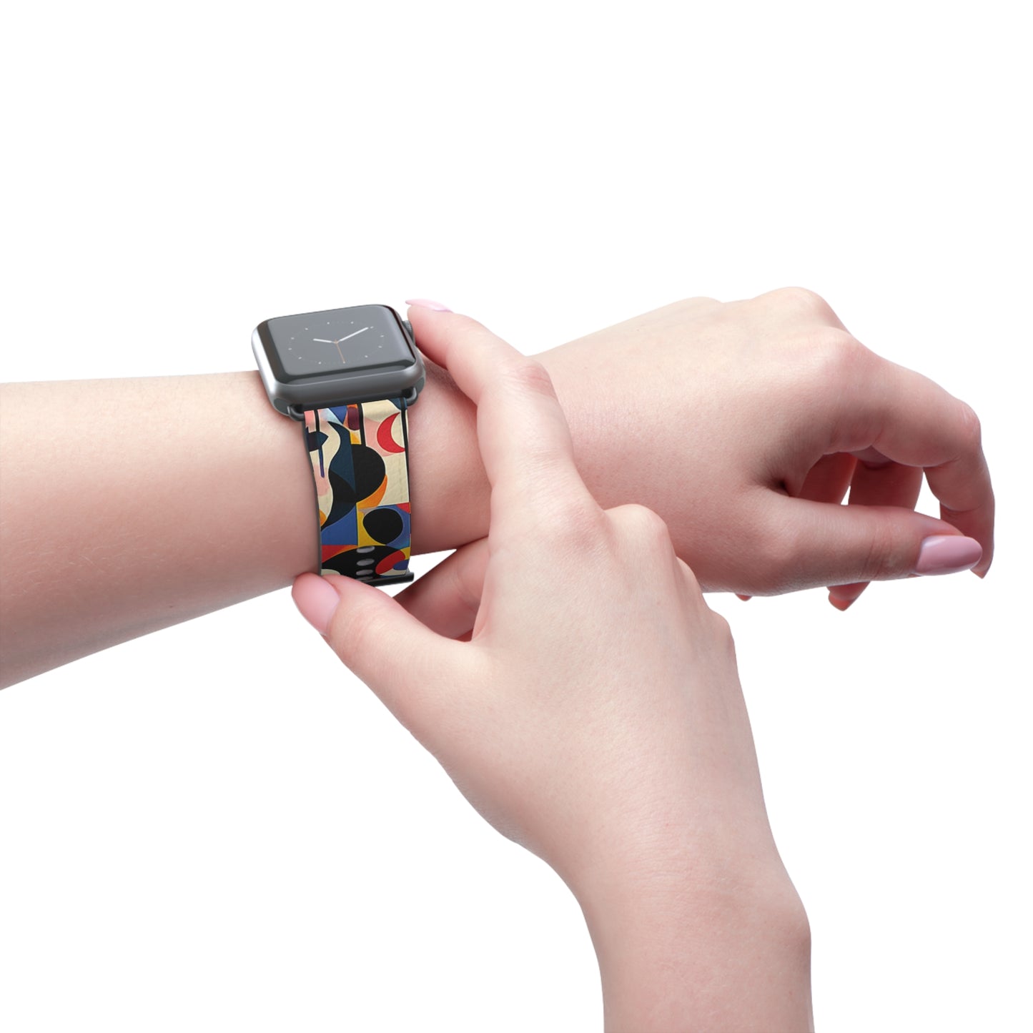 Colorful Geometric Watch Band – Stylish Accessory for Any Occasion