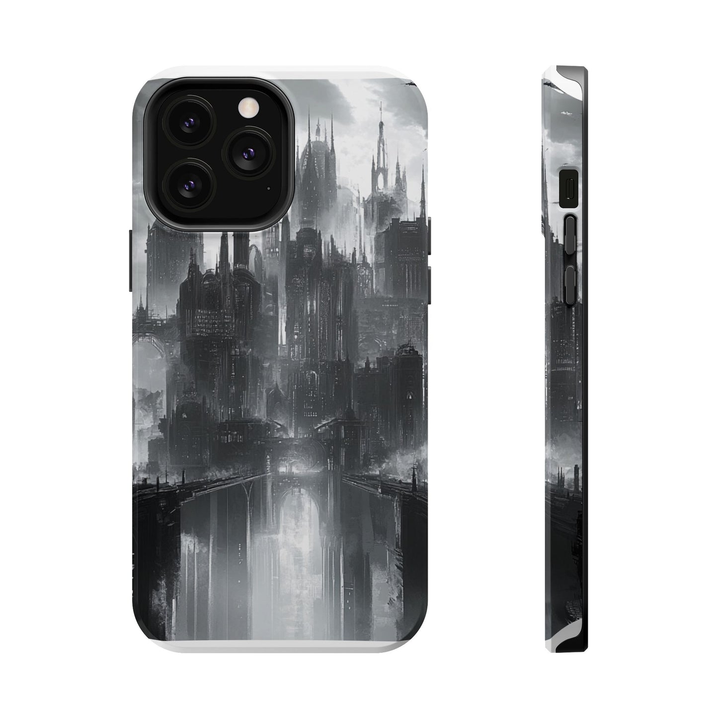 iPhone Magnetic Tough Case - Futuristic Gotham Design by Moxie Jay