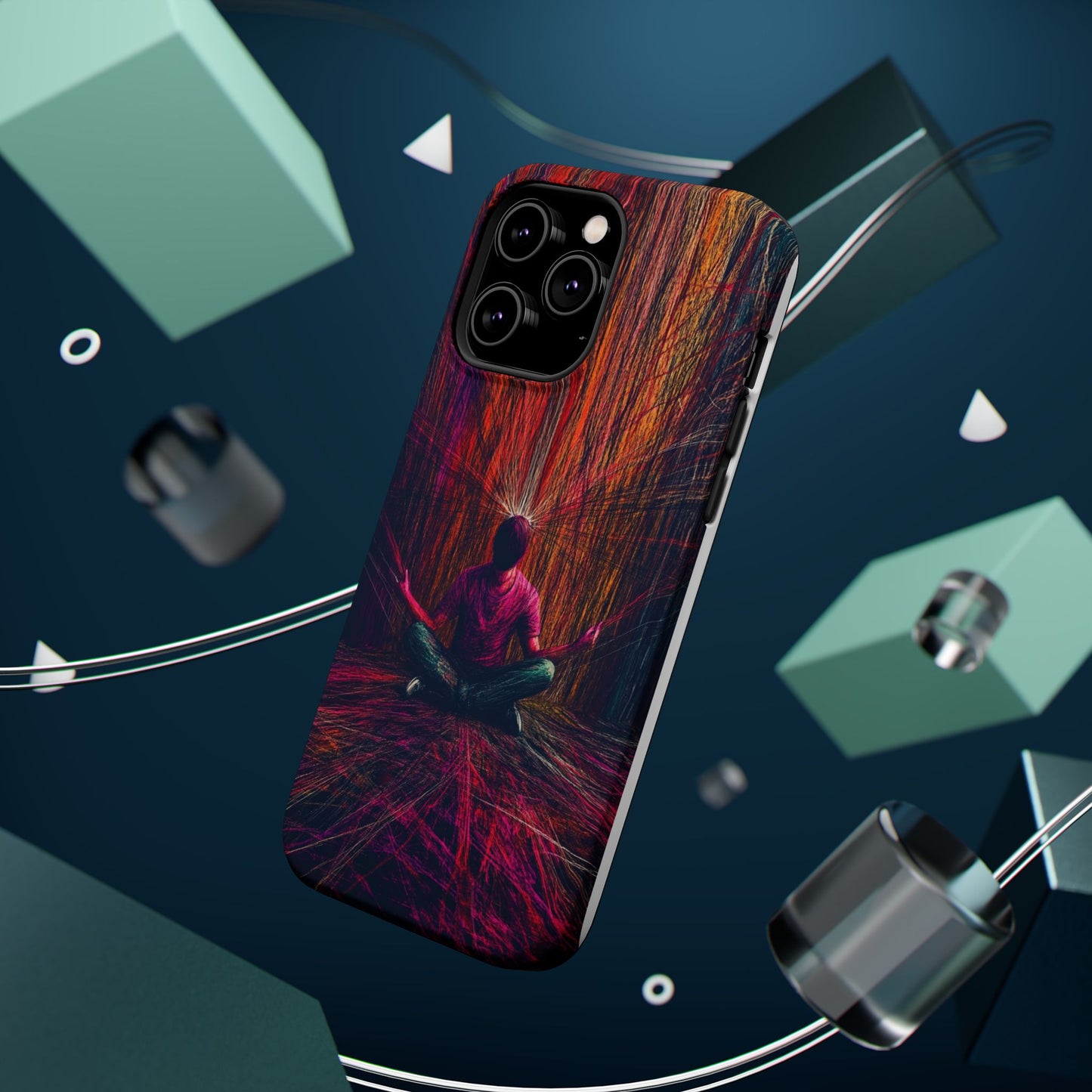 Luxurious Magnetic Wireless Charging Tough iPhone Case - "Transcendence" by Moxie-Jay