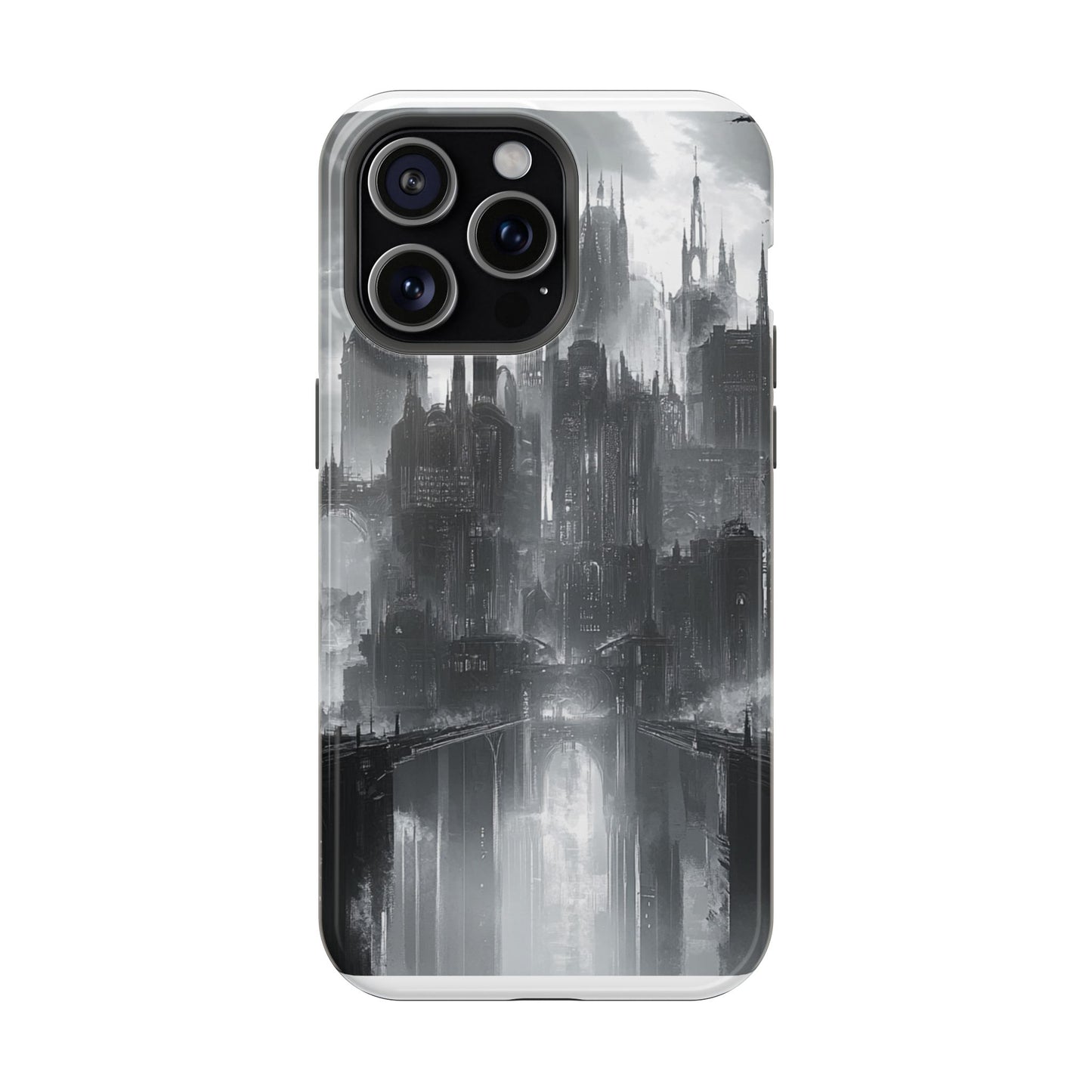 iPhone Magnetic Tough Case - Futuristic Gotham Design by Moxie Jay