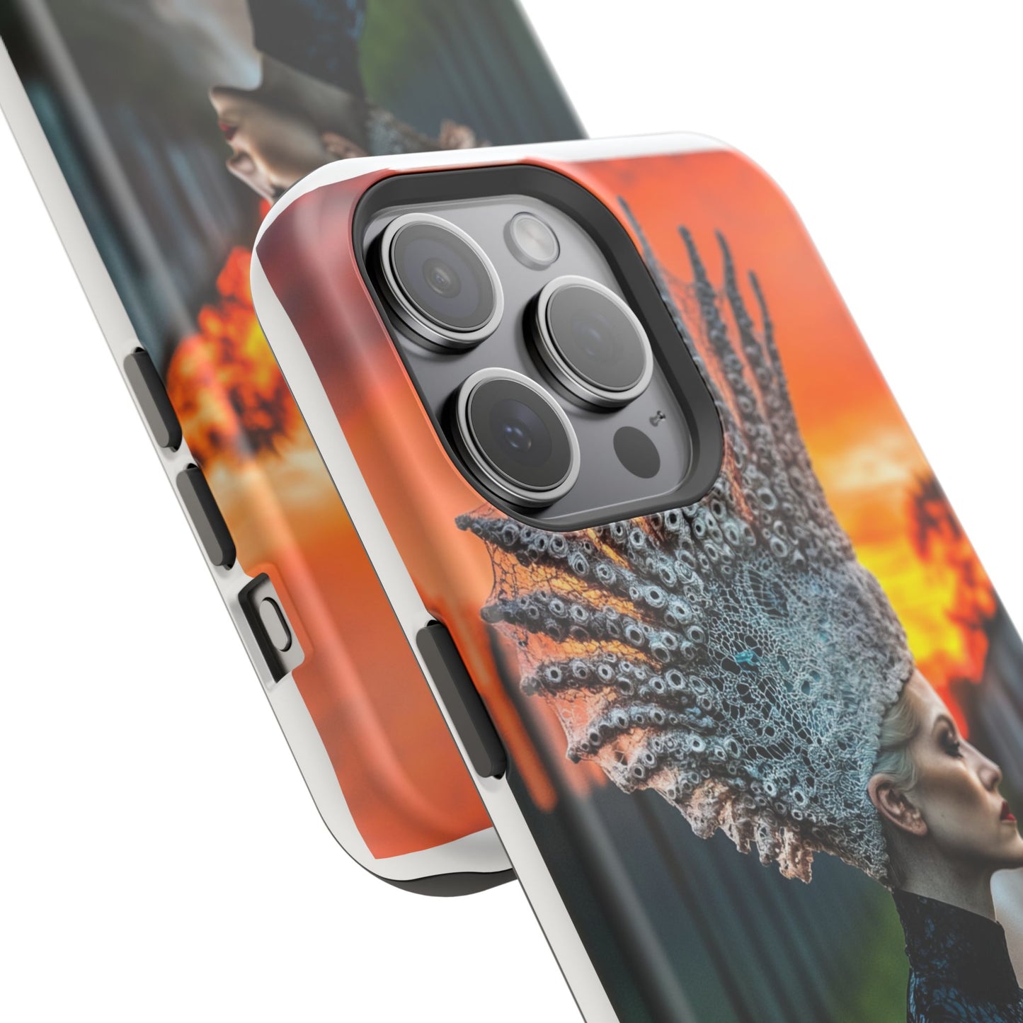 Sunset Goddess" Magnetic Wireless Charging iPhone Case by Moxie Jay