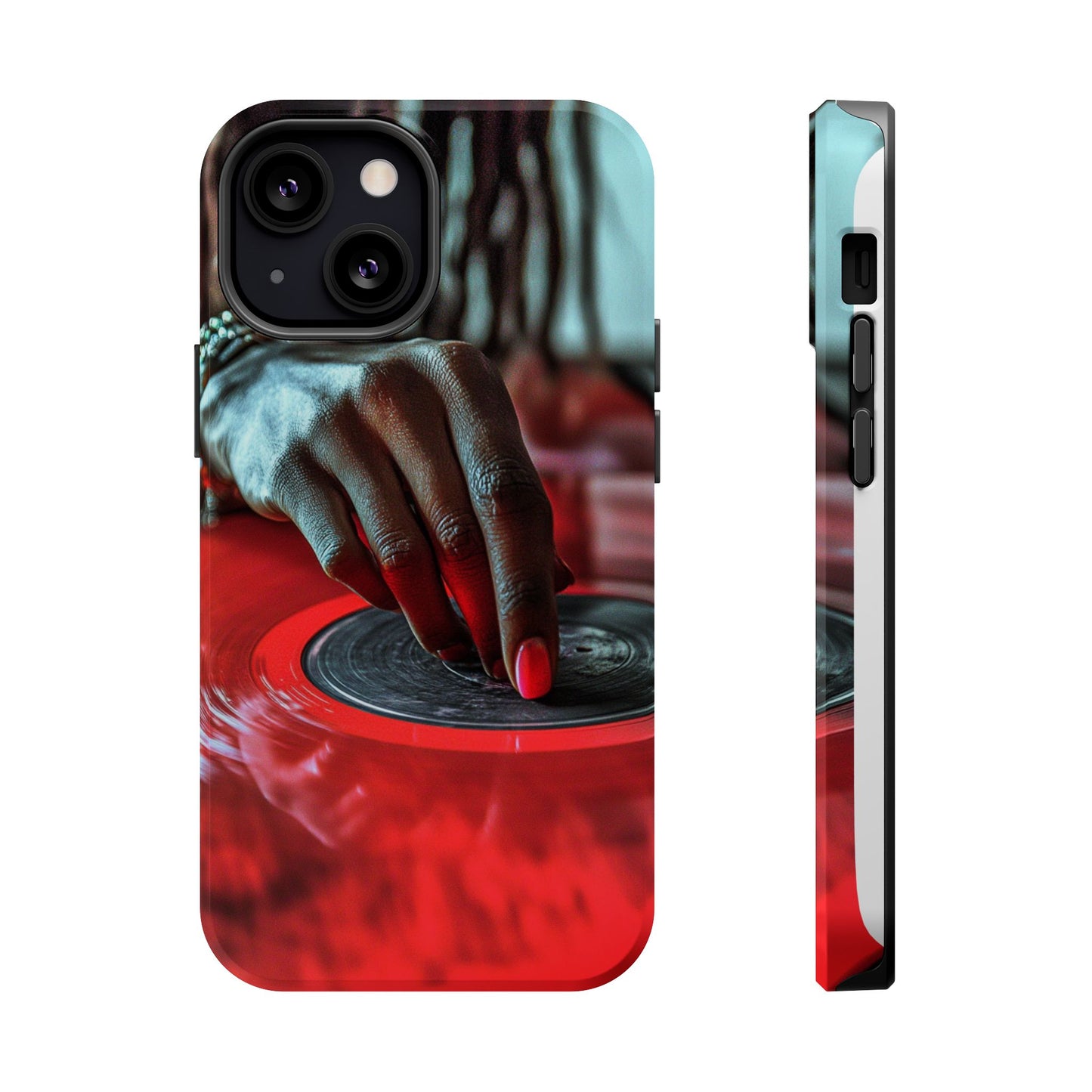 Luxurious MagSafe® Compatible iPhone Case - "Vinyl Groove" by Moxie-Jay