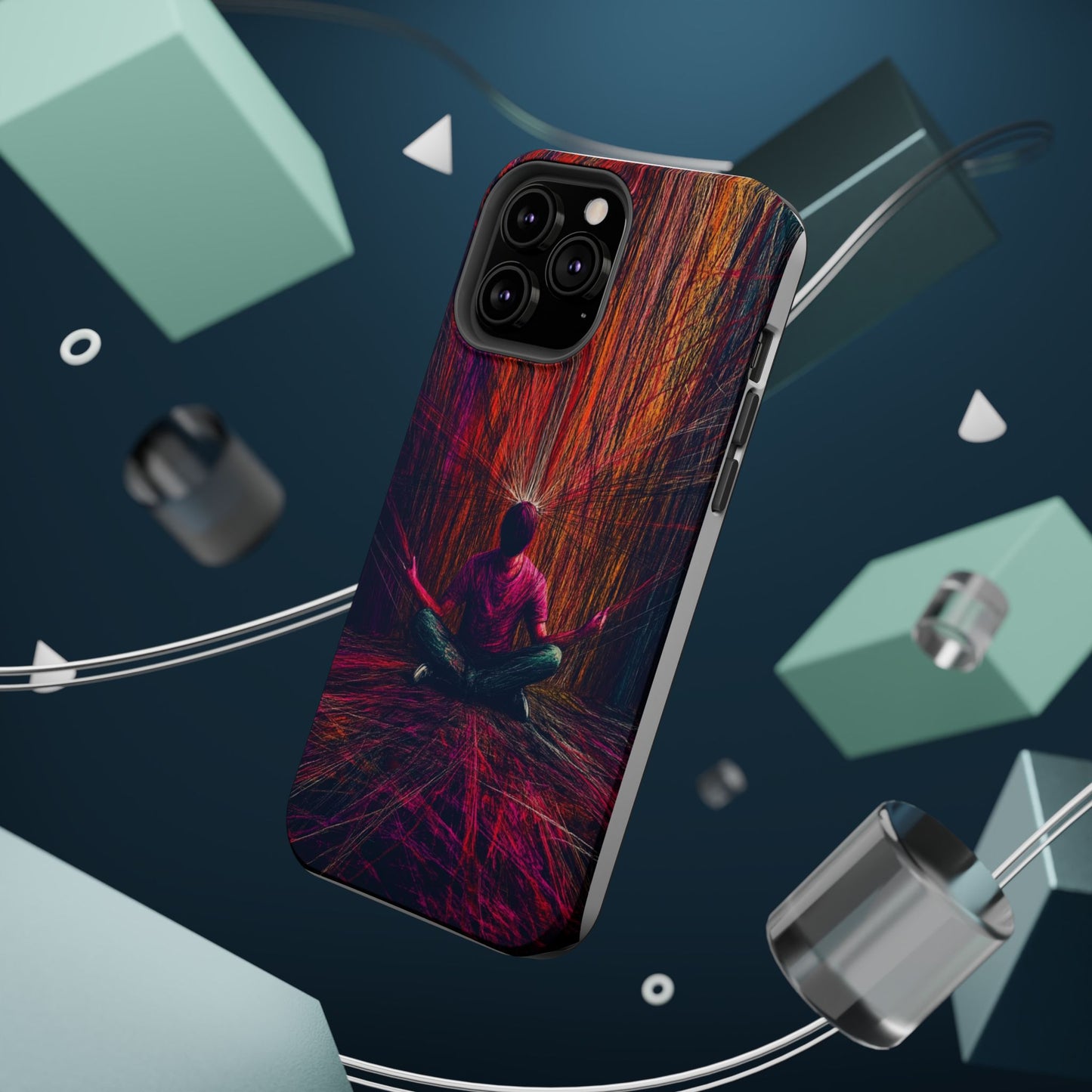Luxurious Magnetic Wireless Charging Tough iPhone Case - "Transcendence" by Moxie-Jay