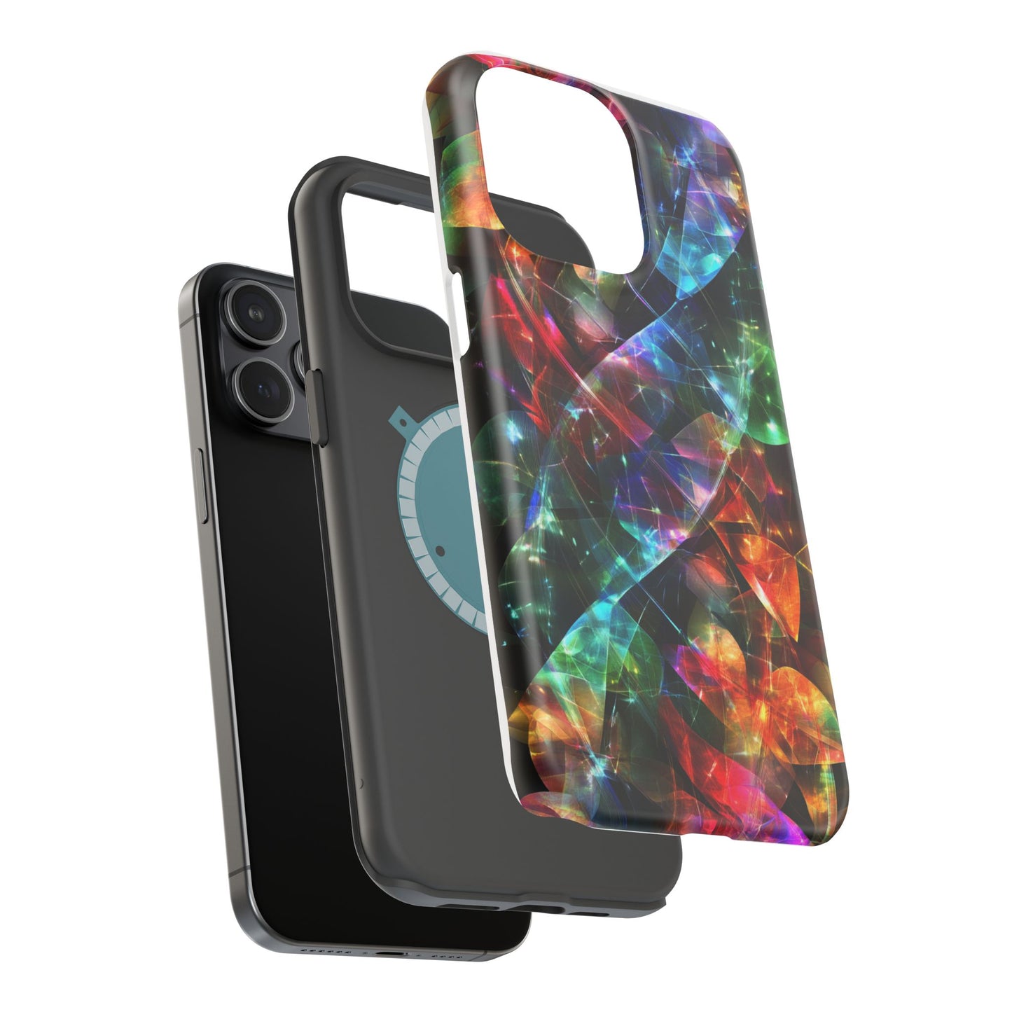 iPhone Case with Neon Colors Art by Moxie-Jay