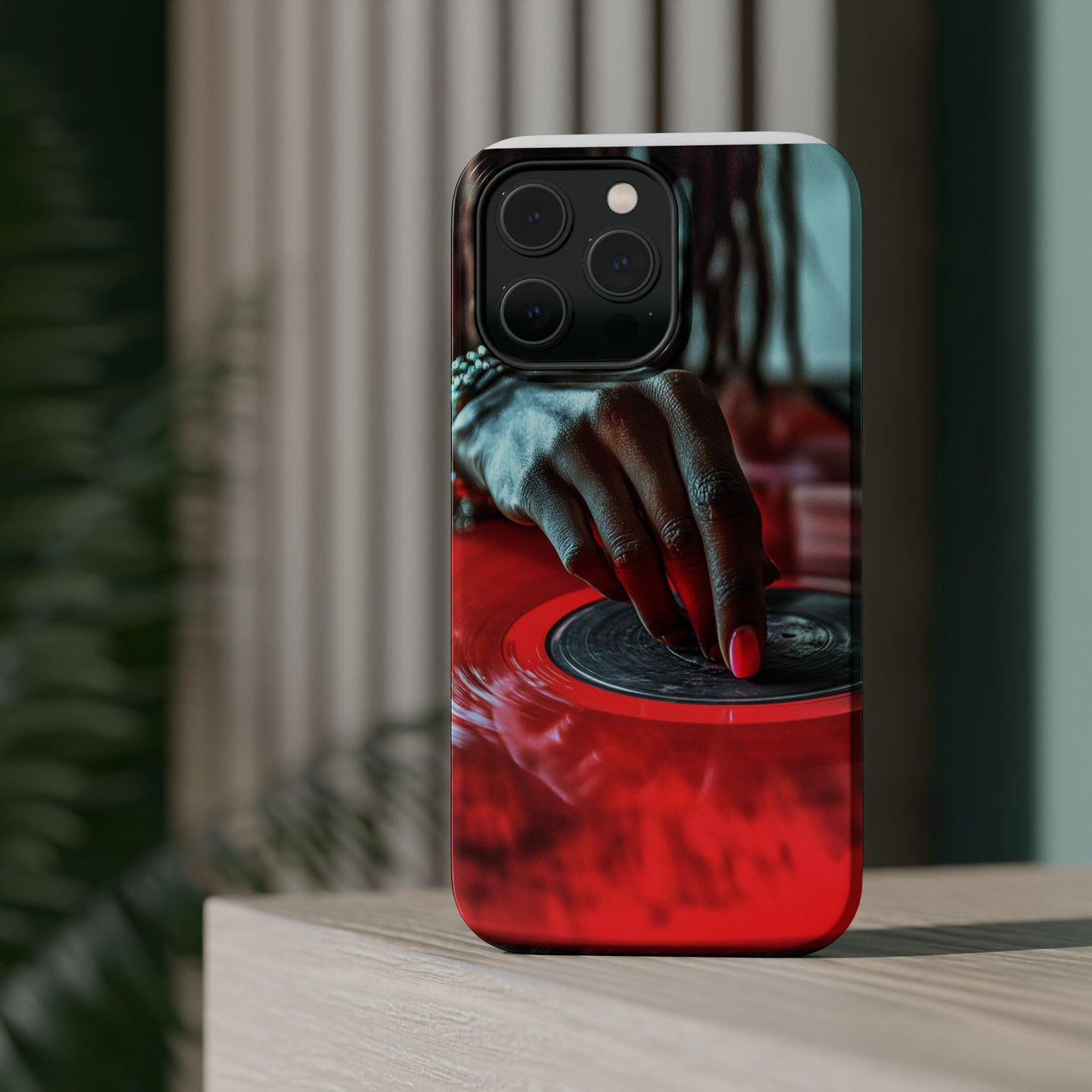 Luxurious MagSafe® Compatible iPhone Case - "Vinyl Groove" by Moxie-Jay