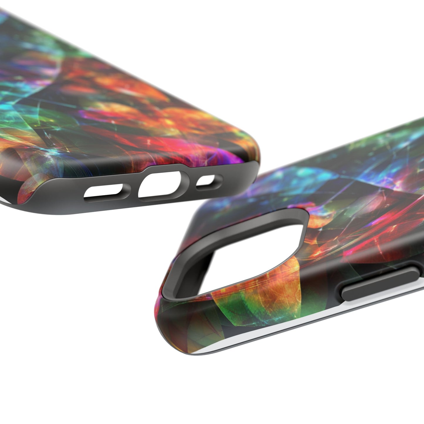 iPhone Case with Neon Colors Art by Moxie-Jay