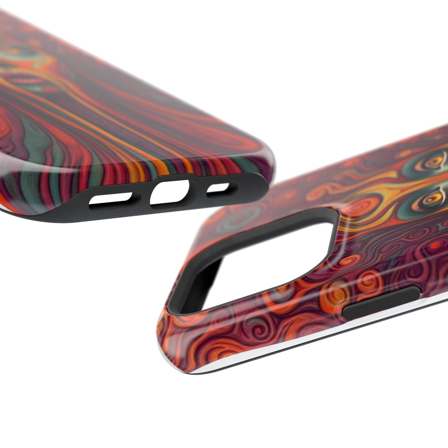 Luxurious MagSafe® Compatible iPhone Case - "Cosmic Meltdown" by Moxie-Jay