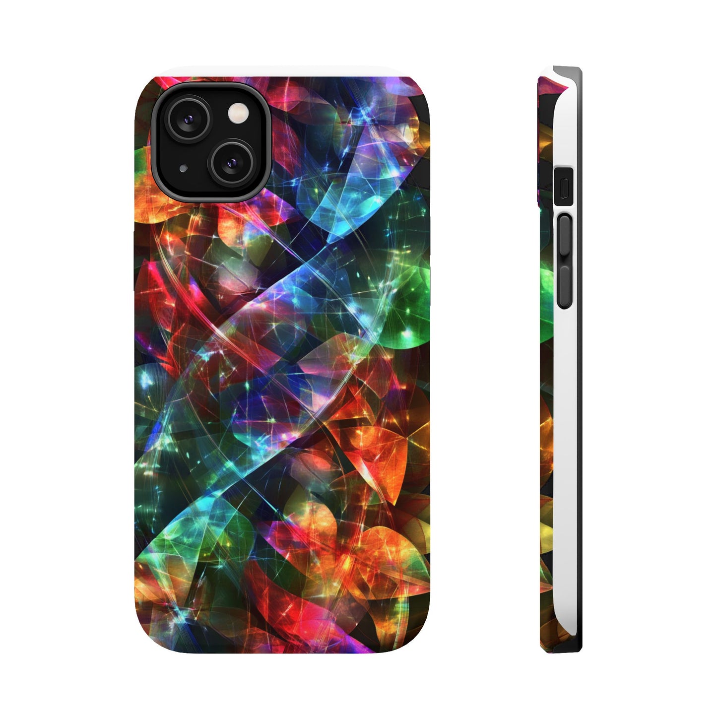 iPhone Case with Neon Colors Art by Moxie-Jay
