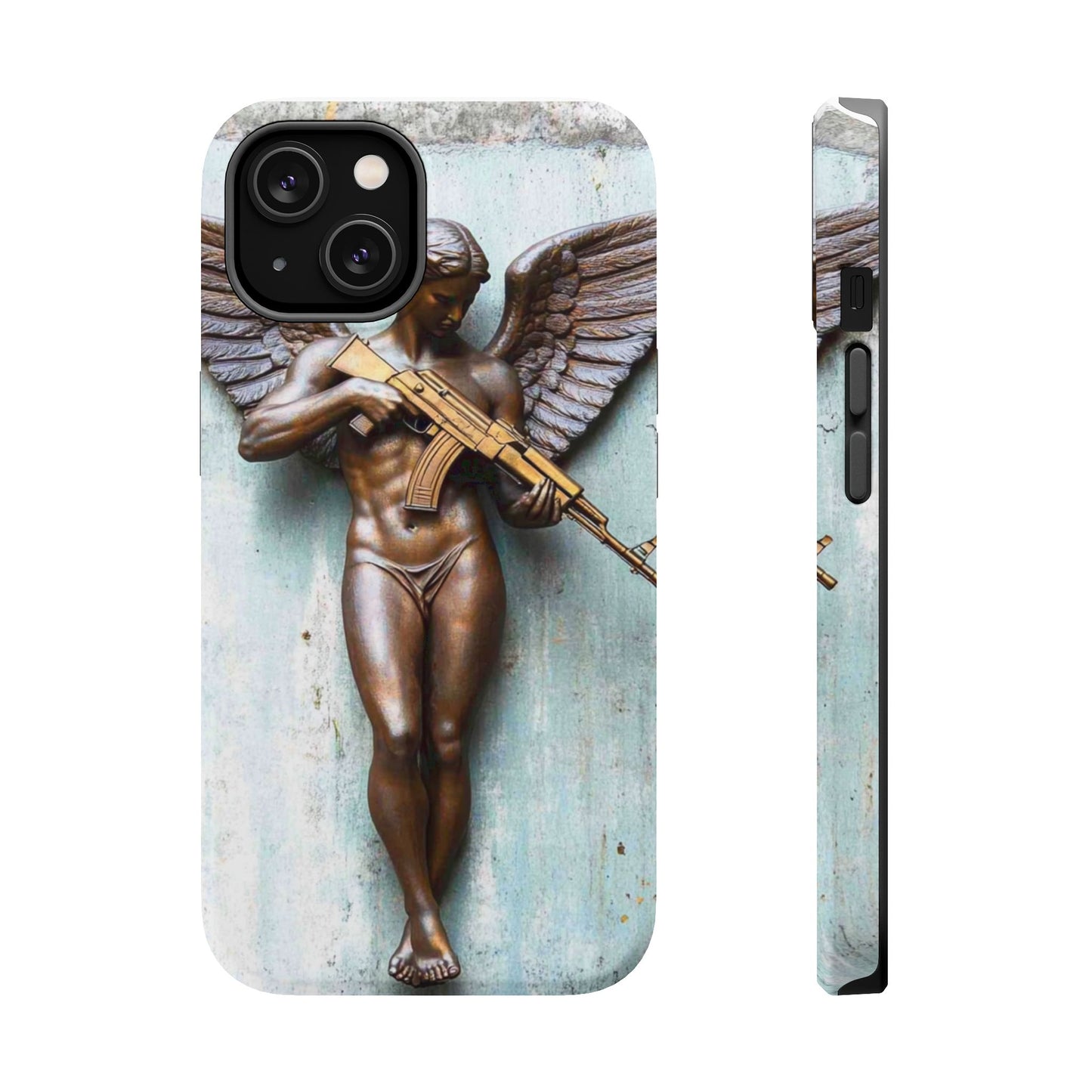 Phone Case - Angel of Death with Assault Rifle Design