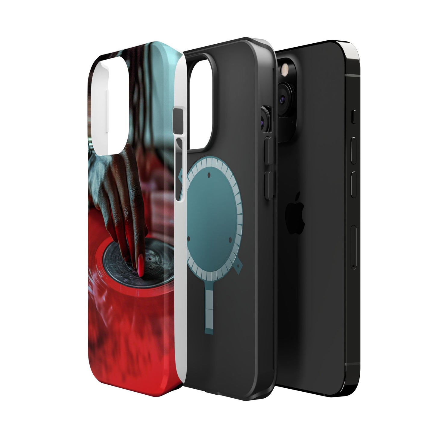 Luxurious MagSafe® Compatible iPhone Case - "Vinyl Groove" by Moxie-Jay
