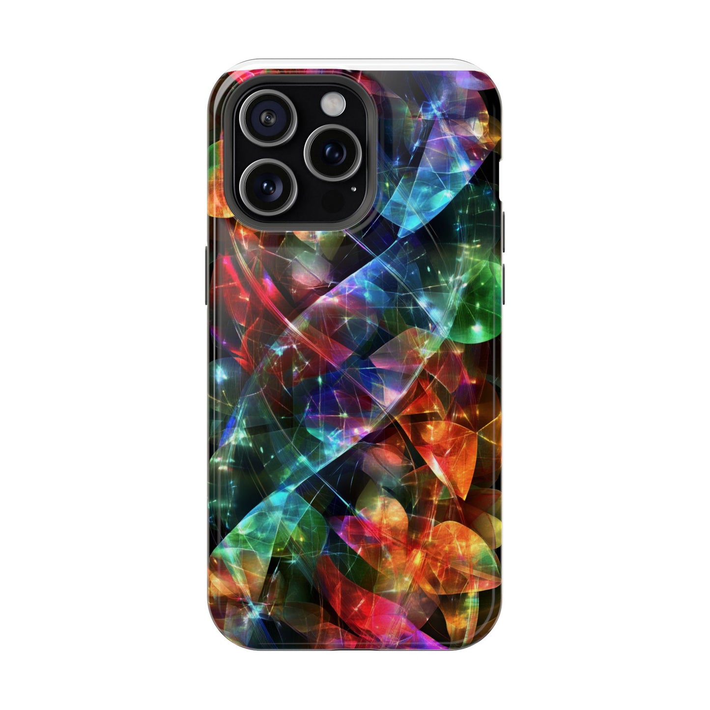 iPhone Case with Neon Colors Art by Moxie-Jay