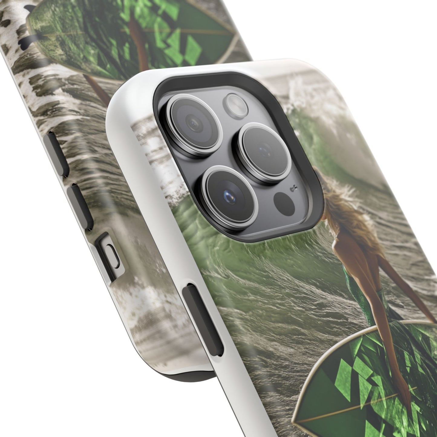 Surf's Up Chic" Luxury Magnetic Wireless Charging iPhone Case by Moxie Jay