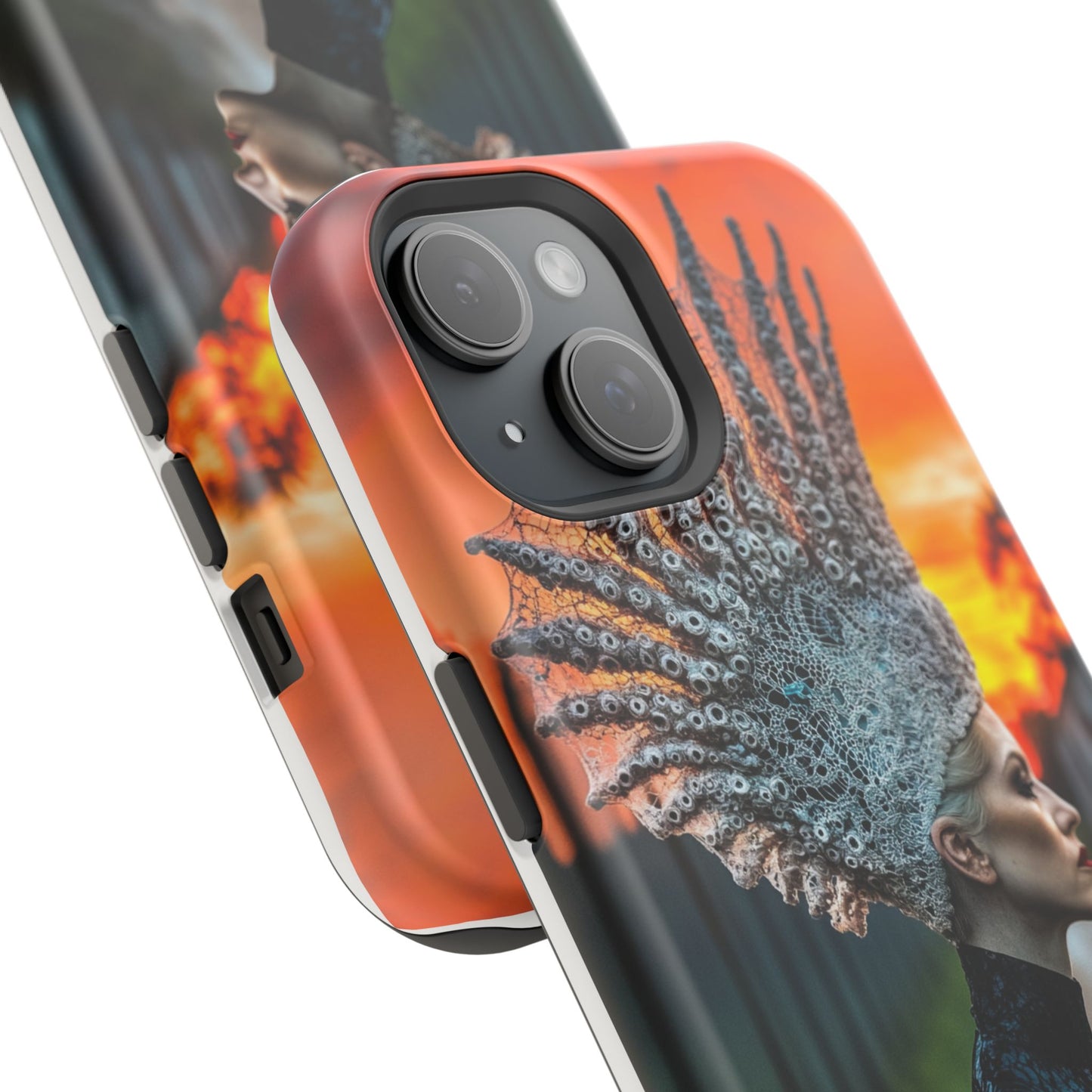 Sunset Goddess" Magnetic Wireless Charging iPhone Case by Moxie Jay