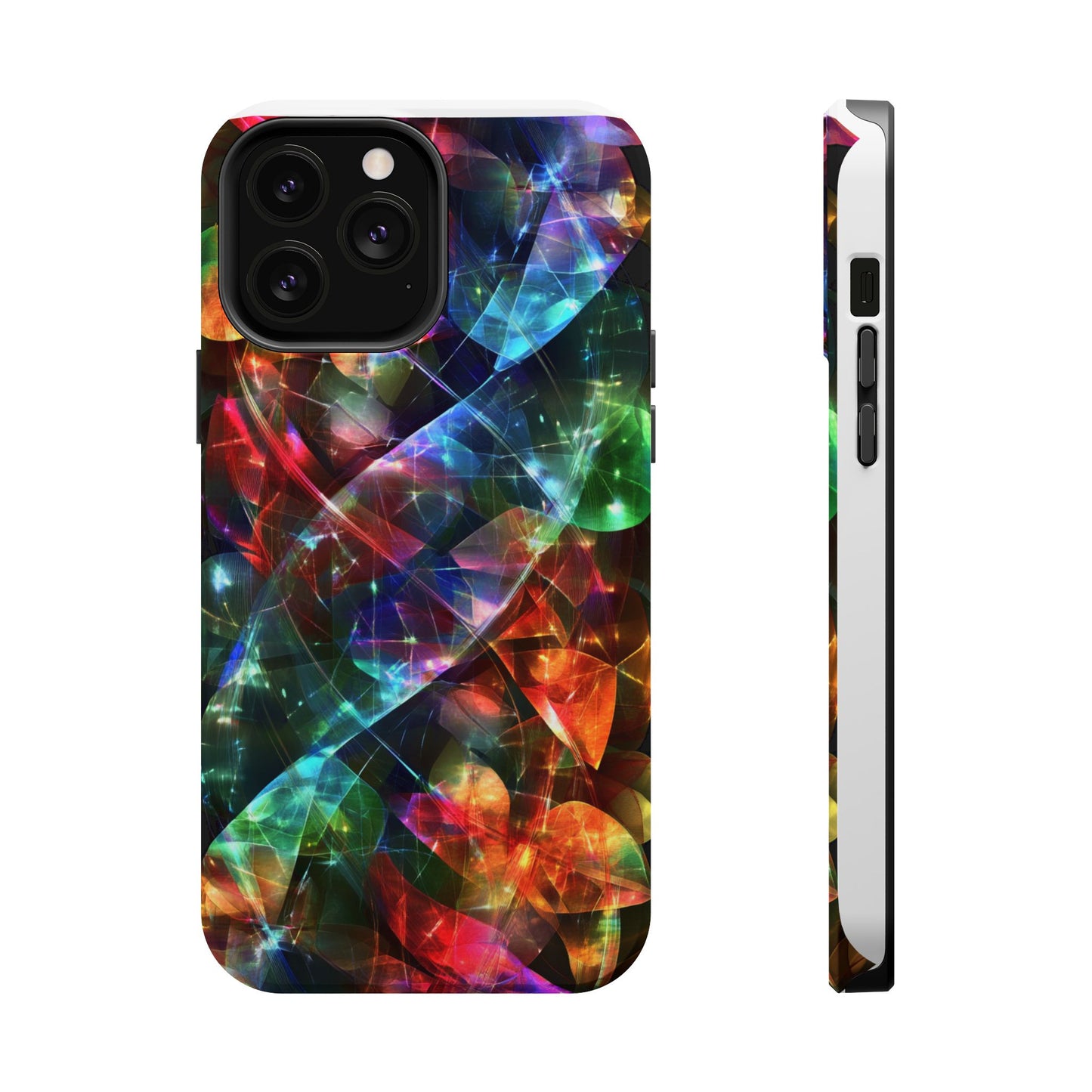 iPhone Case with Neon Colors Art by Moxie-Jay