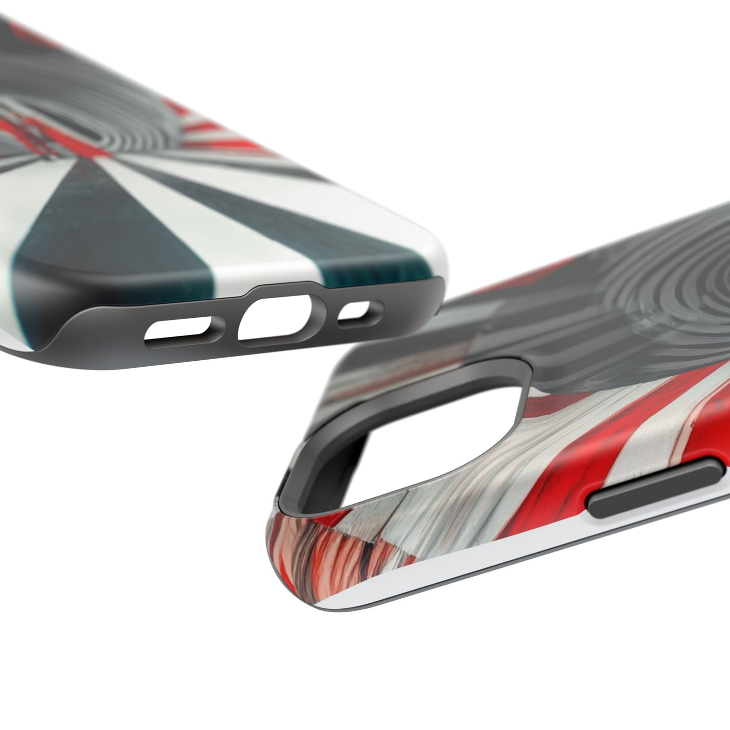 Cosmic Vortex" Luxury Magnetic Wireless Charging iPhone Case by Moxie Jay