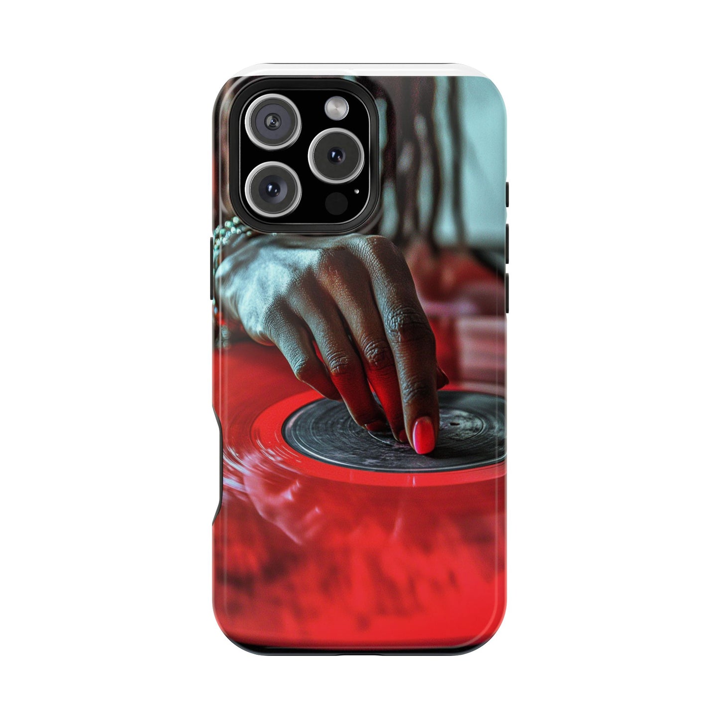 Luxurious MagSafe® Compatible iPhone Case - "Vinyl Groove" by Moxie-Jay