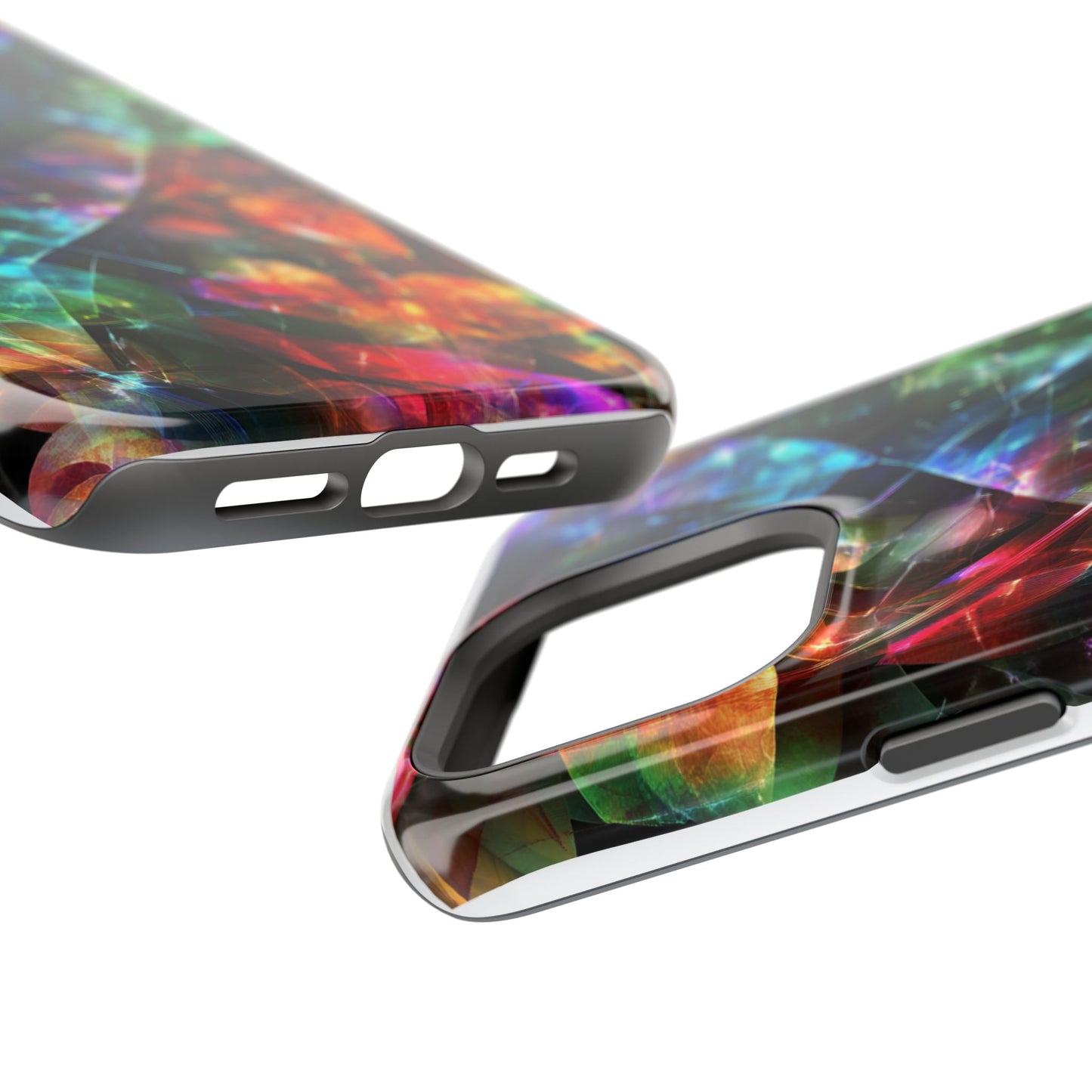 iPhone Case with Neon Colors Art by Moxie-Jay