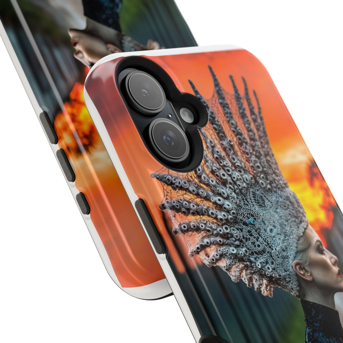 Sunset Goddess" Magnetic Wireless Charging iPhone Case by Moxie Jay
