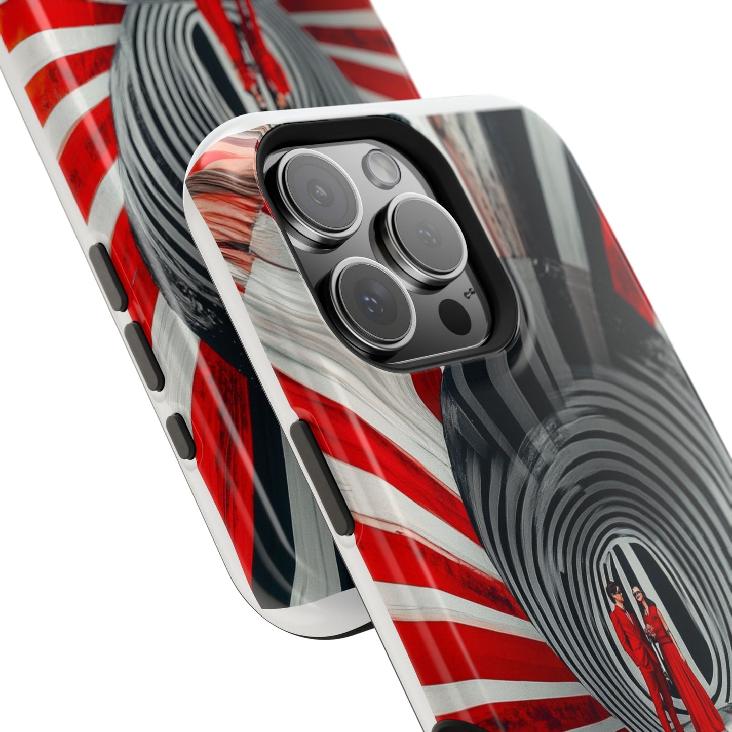 Cosmic Vortex" Luxury Magnetic Wireless Charging iPhone Case by Moxie Jay