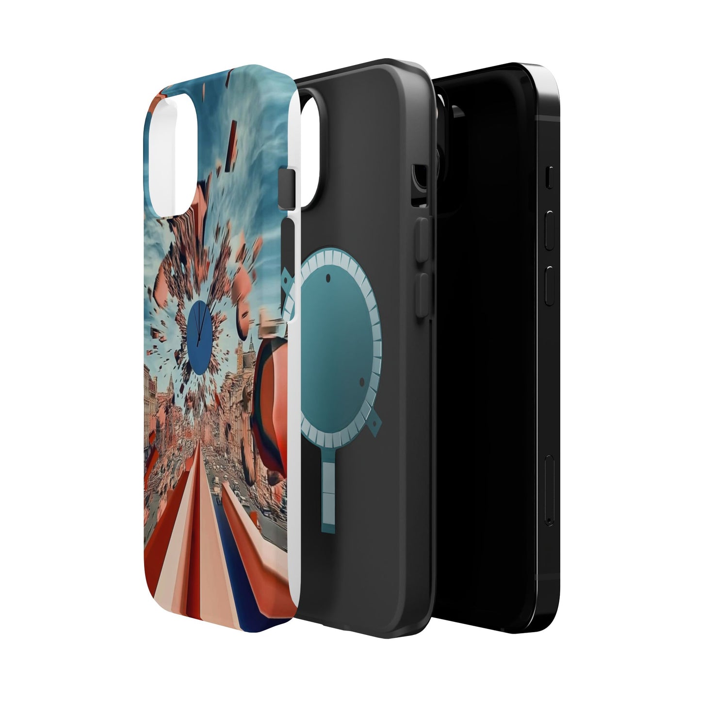 Phone Case with 'World at 10000 MPH' Art by Moxie Jay