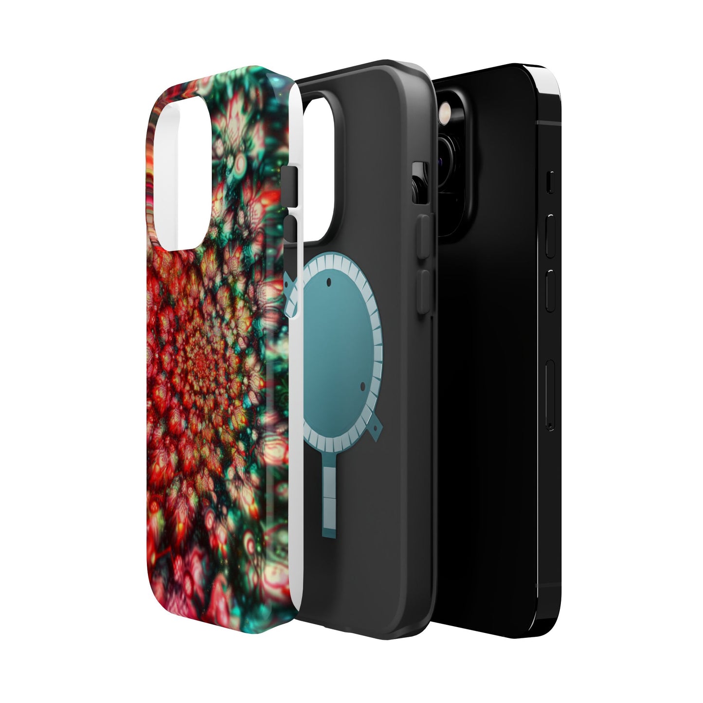 Luxurious Magnetic Wireless Charging Tough iPhone Case - "Psychedelic Dreams" by Moxie-Jay