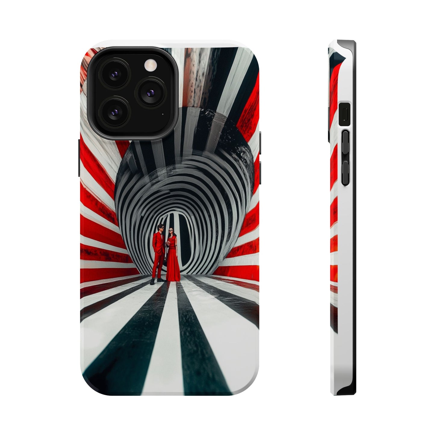 Cosmic Vortex" Luxury Magnetic Wireless Charging iPhone Case by Moxie Jay
