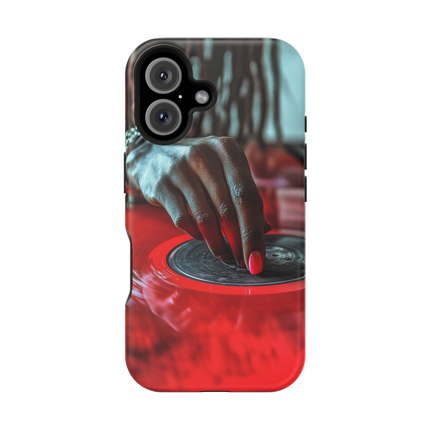 Luxurious MagSafe® Compatible iPhone Case - "Vinyl Groove" by Moxie-Jay