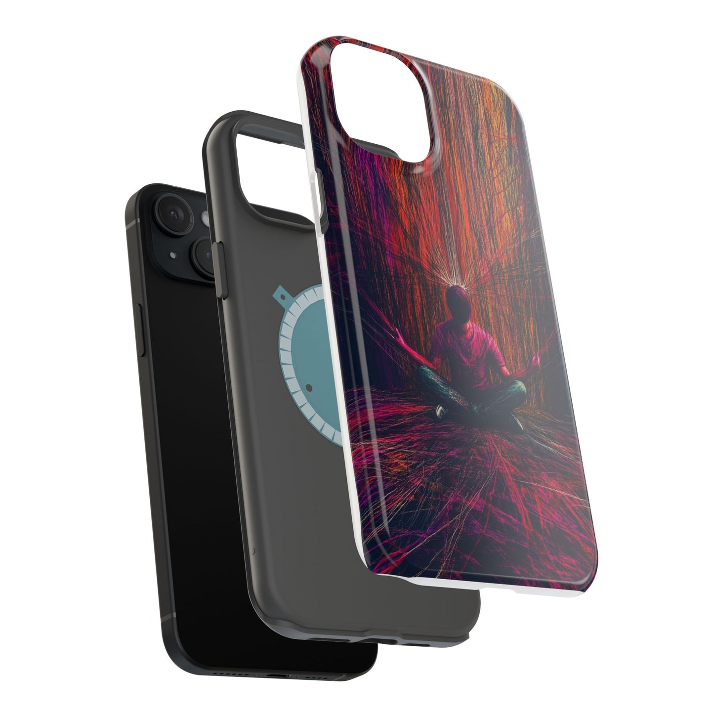 Luxurious Magnetic Wireless Charging Tough iPhone Case - "Transcendence" by Moxie-Jay