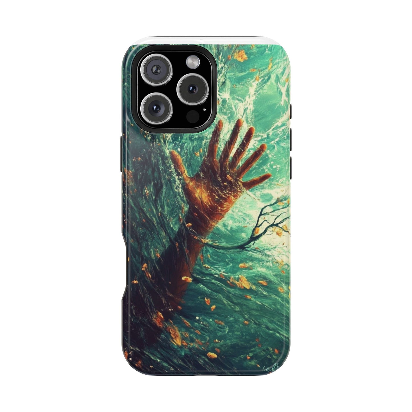 Magnetic Phone Protector Case - Ocean Surfer Design