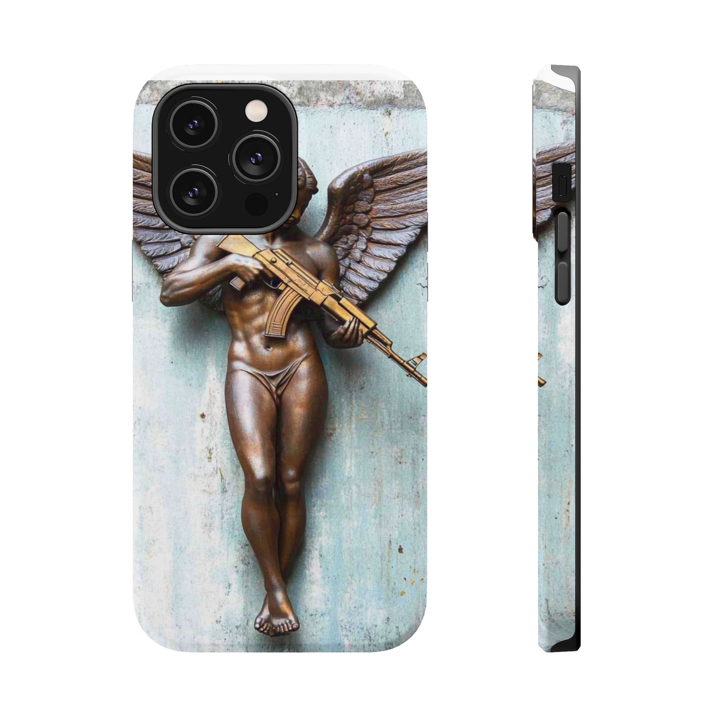 Phone Case - Angel of Death with Assault Rifle Design