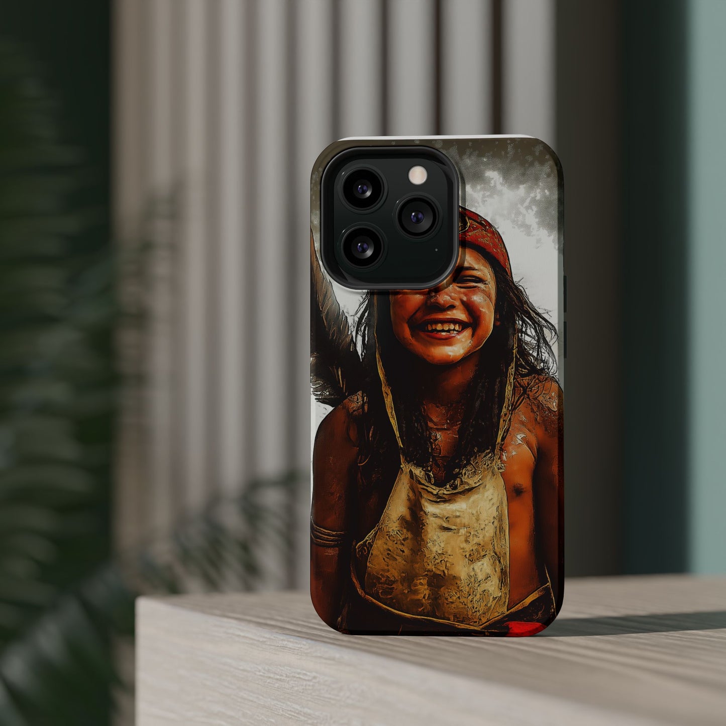 Luxurious Magnetic Wireless Charging Tough iPhone Case - Native Heritage Art by Moxie-Jay