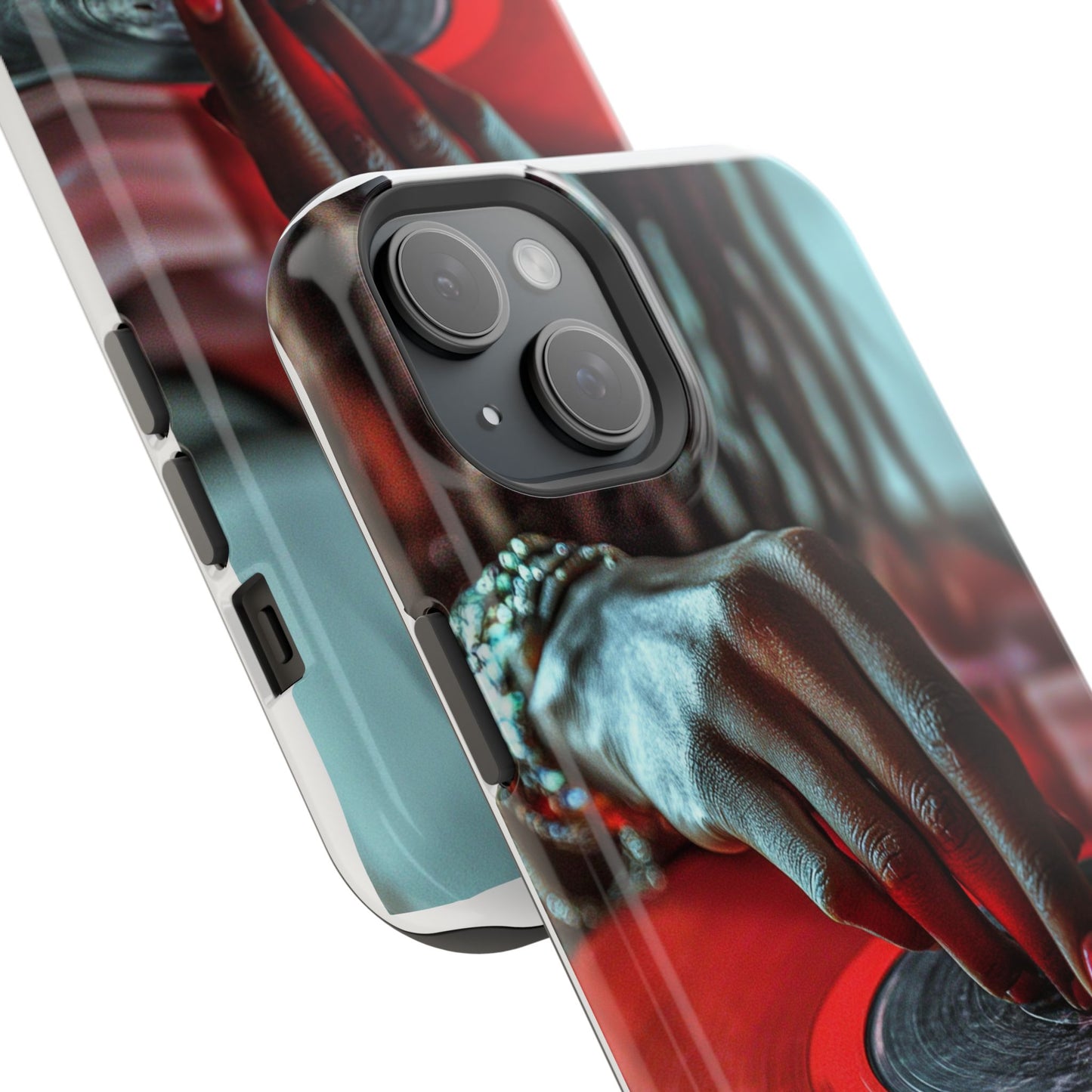 Luxurious MagSafe® Compatible iPhone Case - "Vinyl Groove" by Moxie-Jay