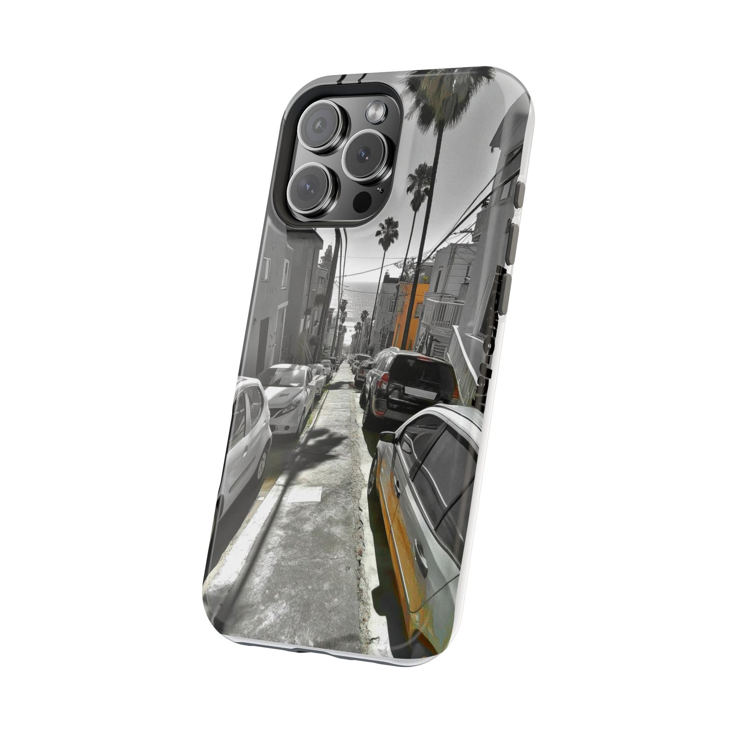 "Ocean Avenue" Luxury Magnetic Wireless Charging iPhone Case by Moxie Jay