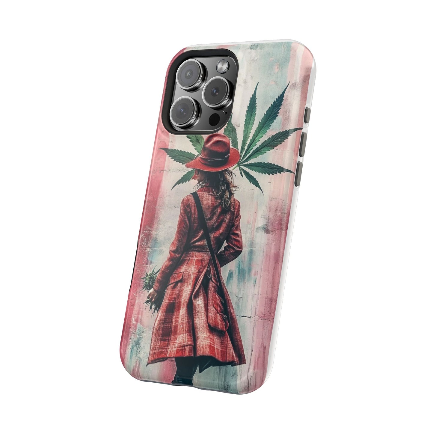 Bohemian Magnetic Tough Case - Stylish Cannabis Art for Phone Protection