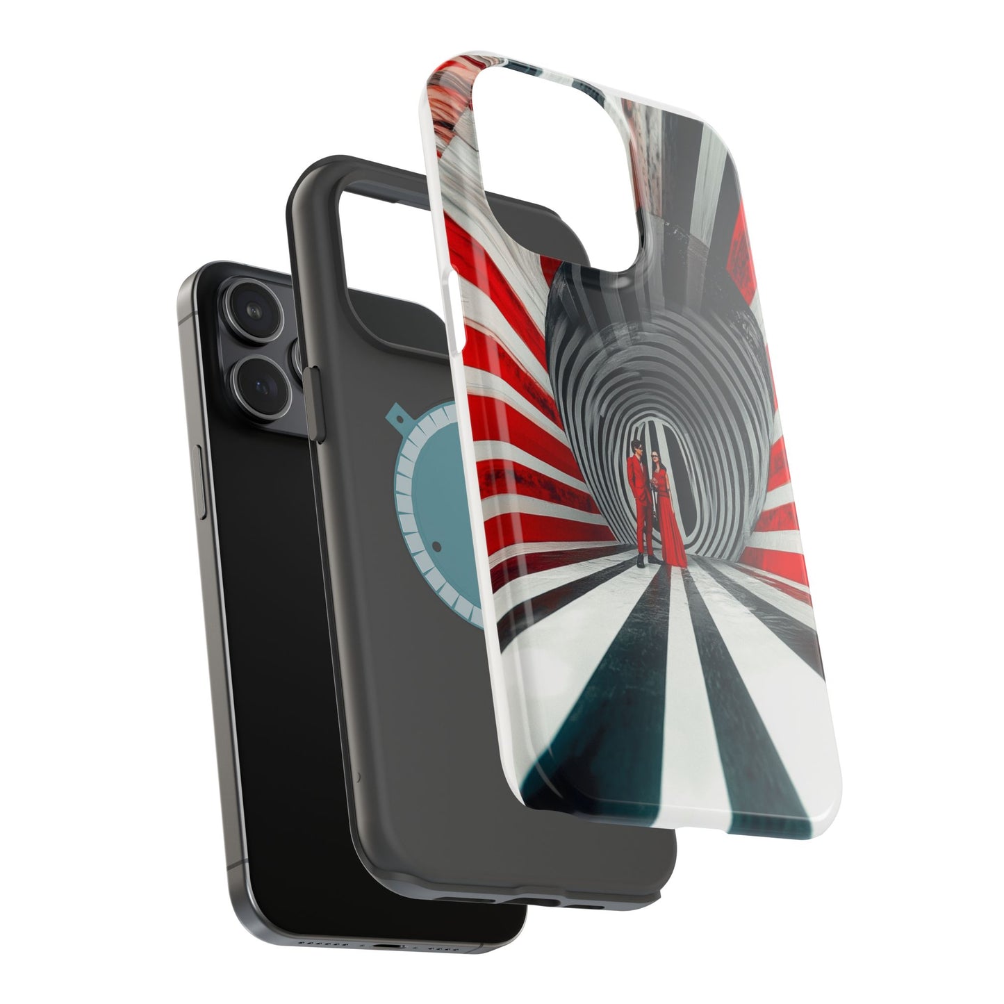 Cosmic Vortex" Luxury Magnetic Wireless Charging iPhone Case by Moxie Jay