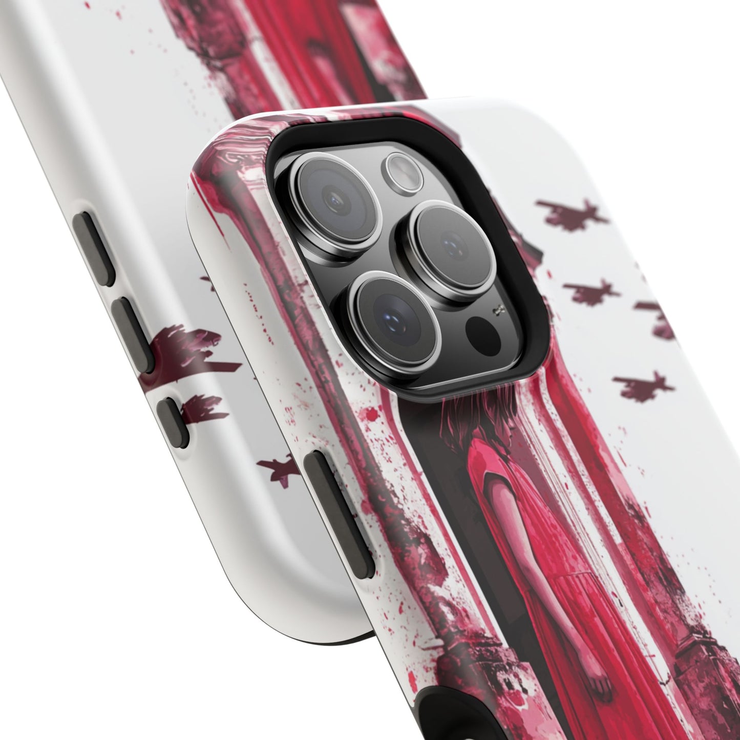 Luxurious MagSafe® Compatible iPhone Case - "Resilience in Ruins" by Moxie-Jay