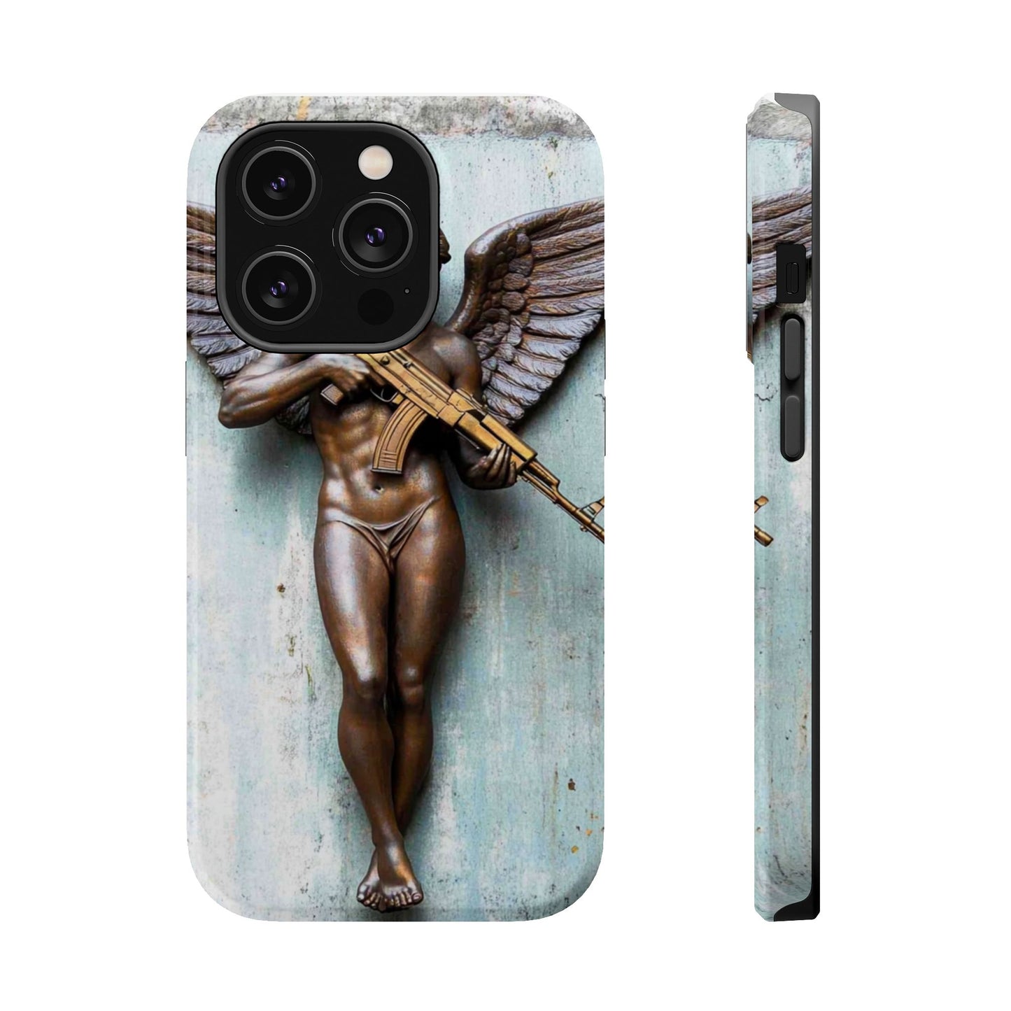 Phone Case - Angel of Death with Assault Rifle Design