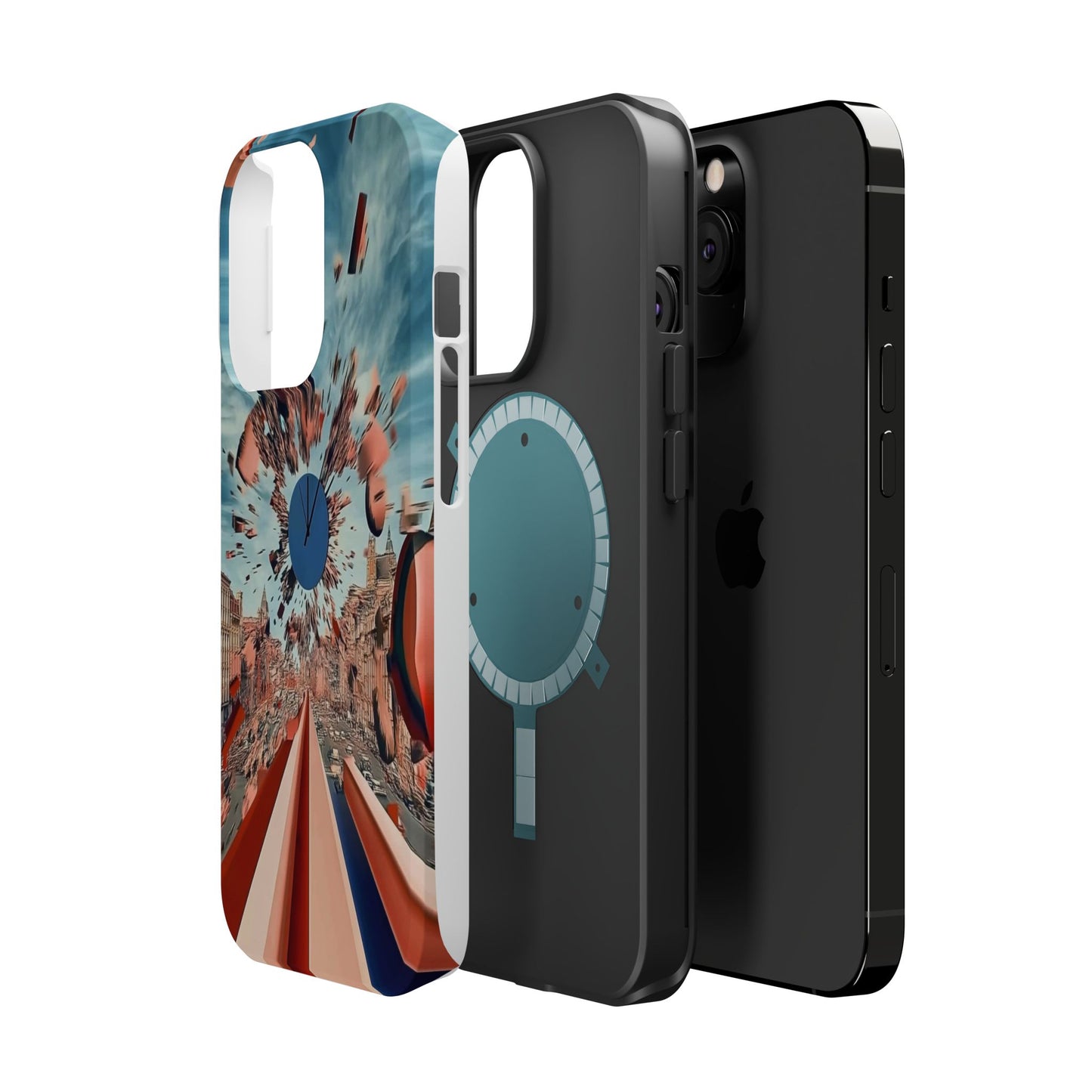Phone Case with 'World at 10000 MPH' Art by Moxie Jay